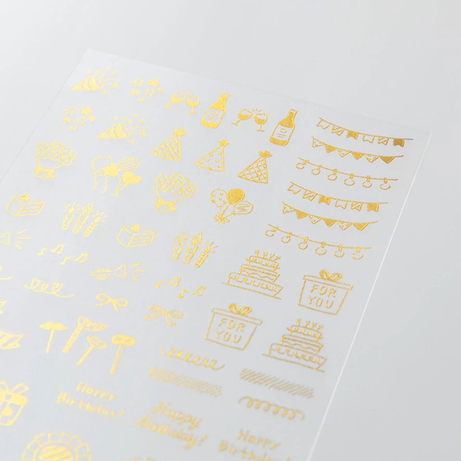 Midori - Planner Sticker - Foil Transfer - Celebration