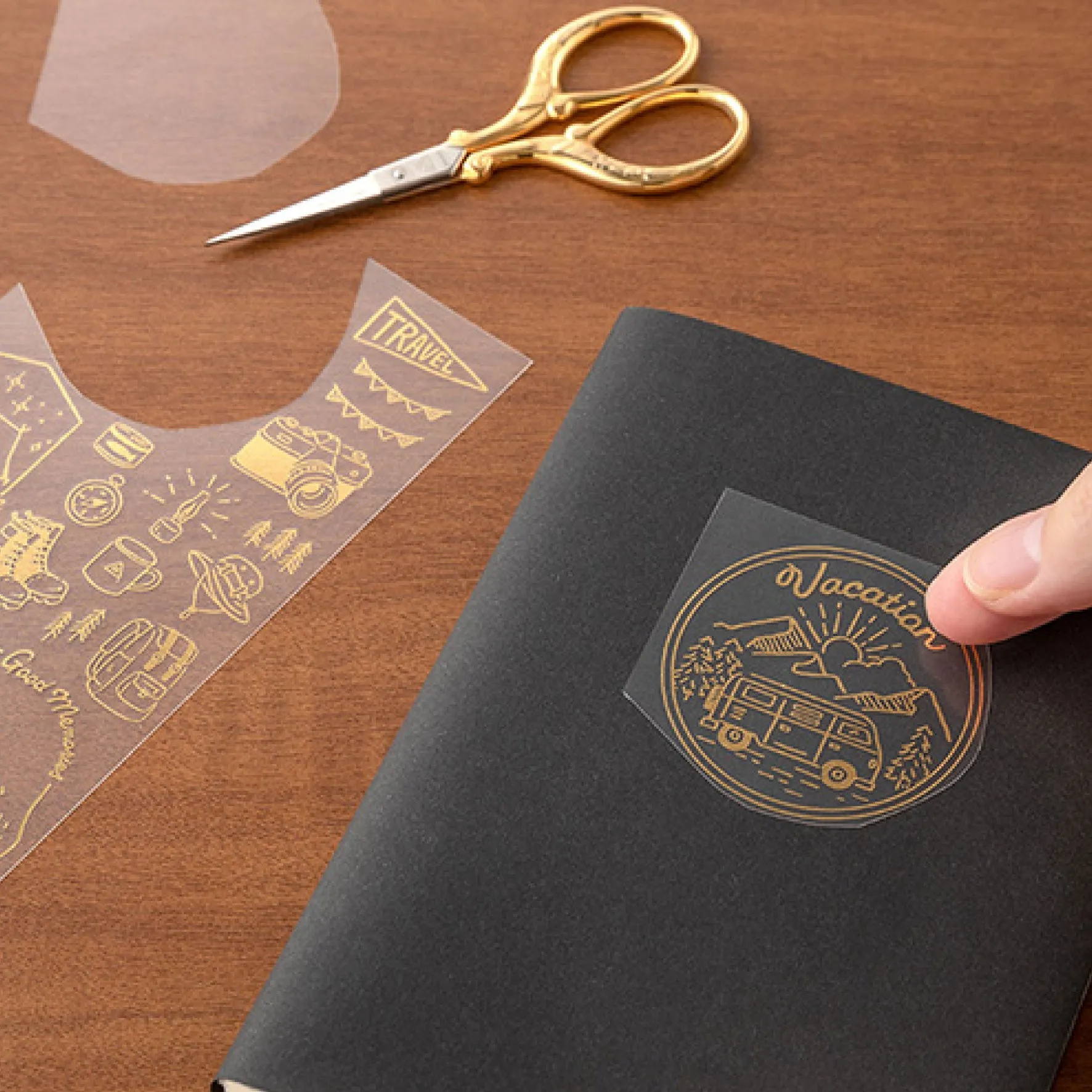 Midori - Planner Sticker - Foil Transfer - Travel