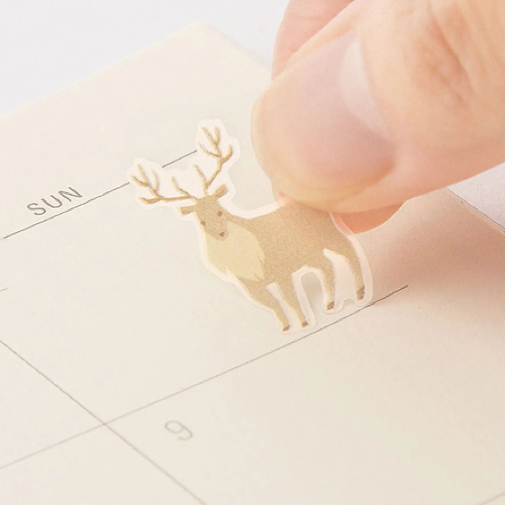 Midori - Planner Sticker - Seal Collection - Beige