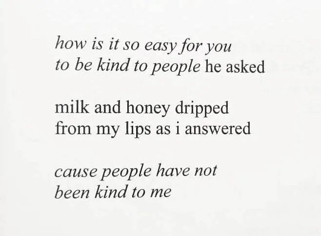 MILK AND HONEY - Rupi Kaur