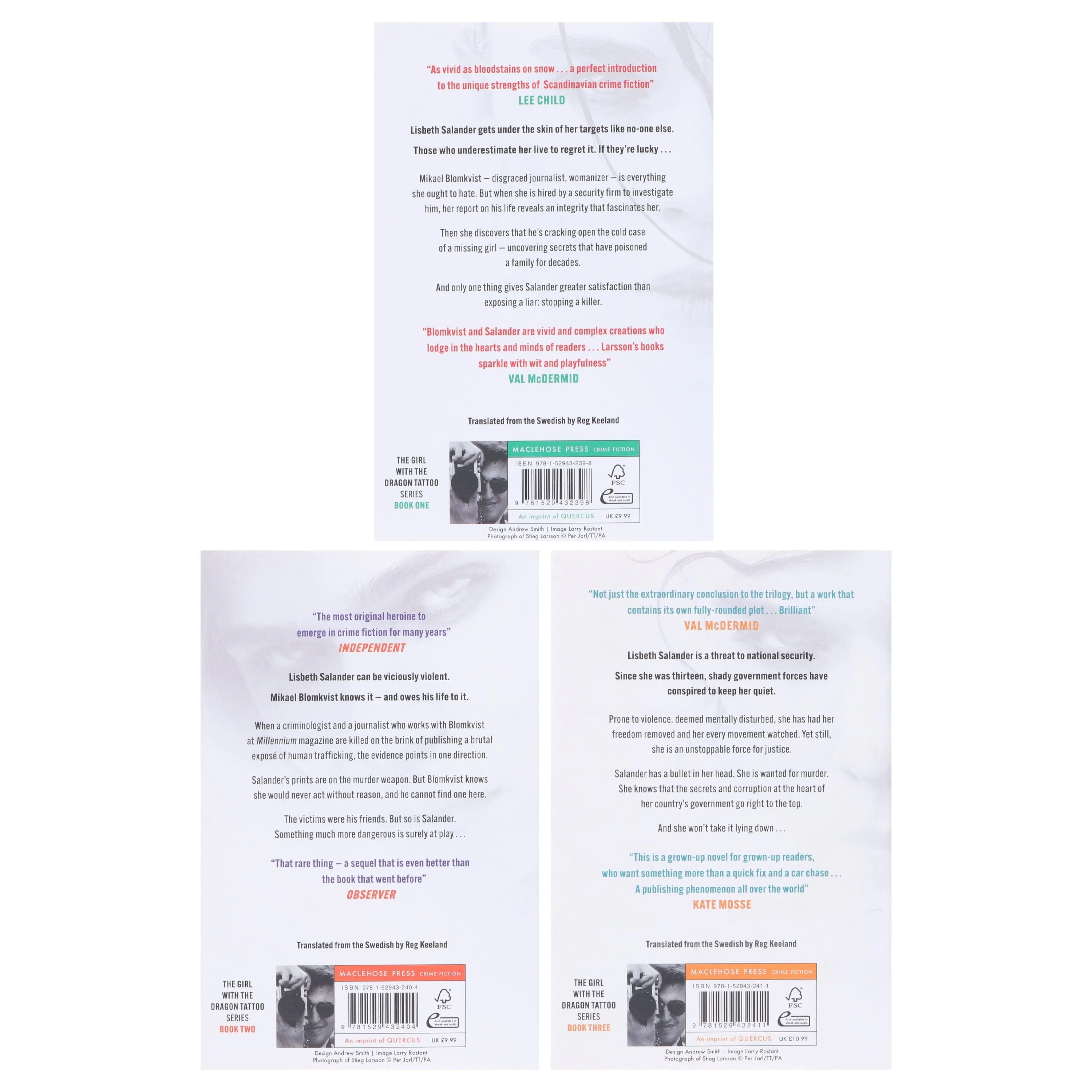 Millennium Series by Stieg Larsson (Volume 1-3) Collection 3 Books Set - Fiction - Paperback