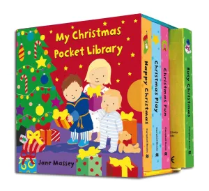My Christmas Pocket Library 4 Books Set By Jane Massey - Ages 3  - Board Book