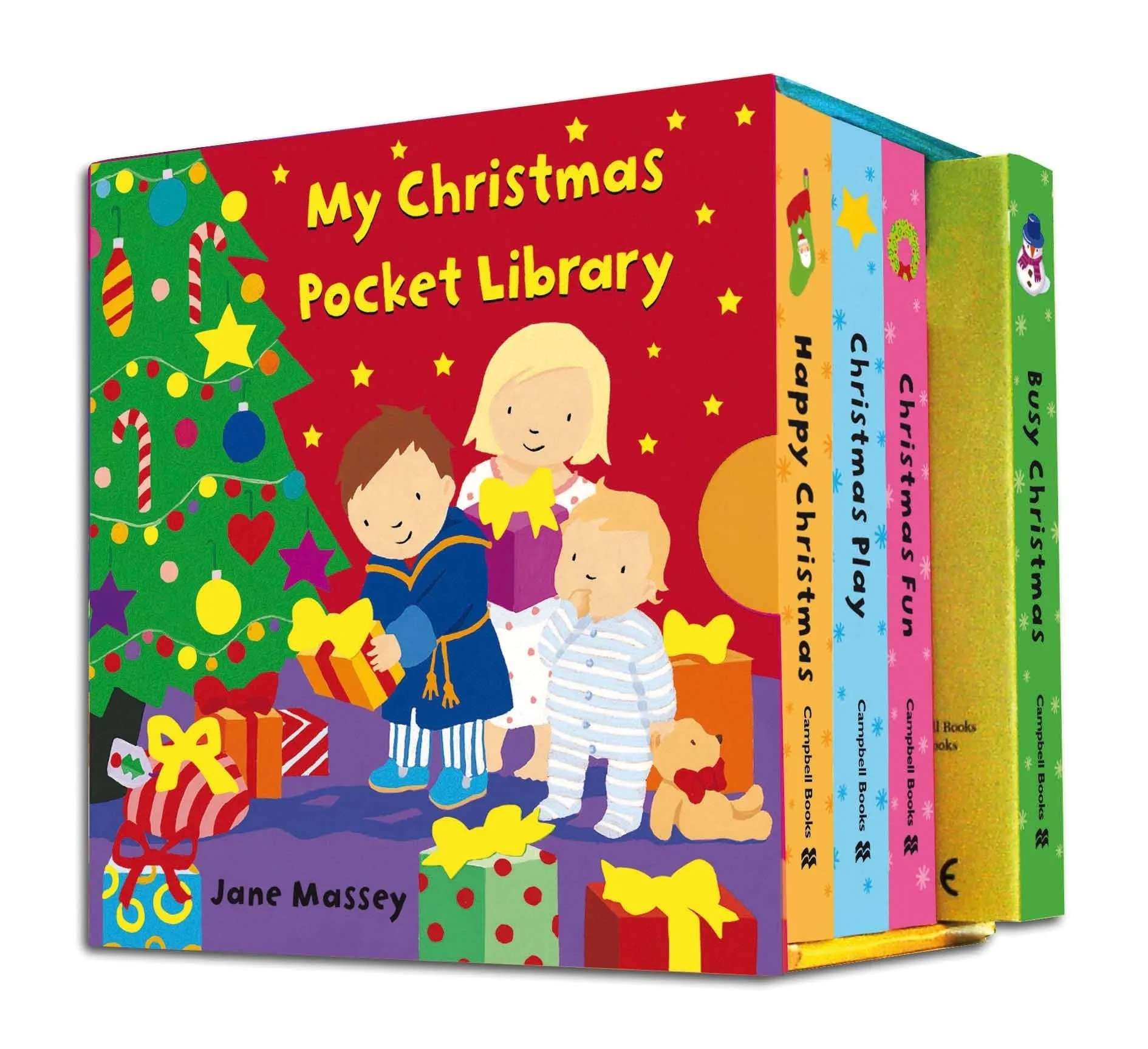 My Christmas Pocket Library 4 Books Set By Jane Massey - Ages 3  - Board Book