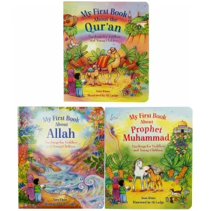 My First Books About Islam by Sara Khan 3 Books Collection Set - Ages 3  - Board Book