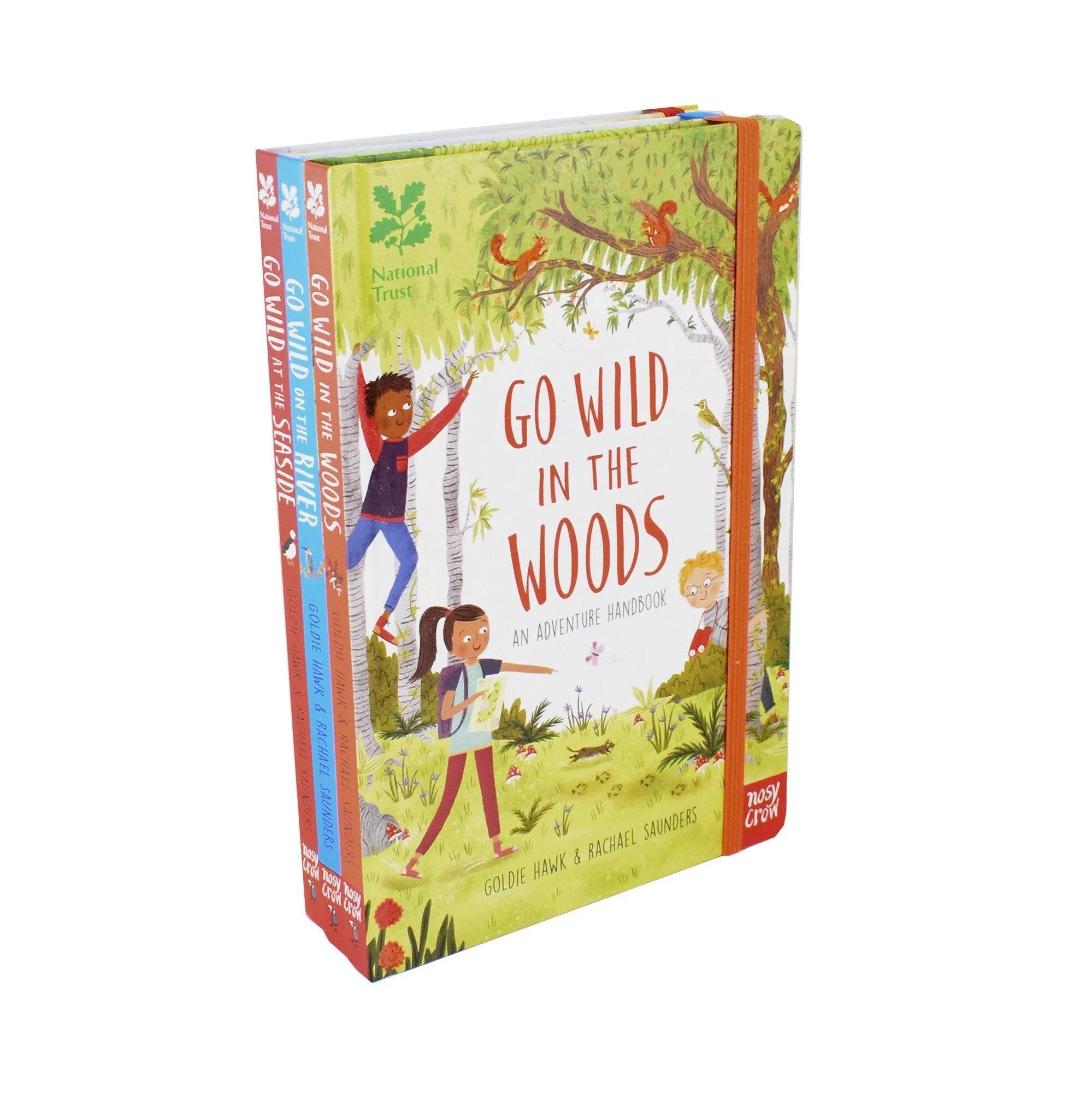 National Trust Go Wild 3 Books Children Collection By Goldie Hawk - Ages 8-11 - Hardback