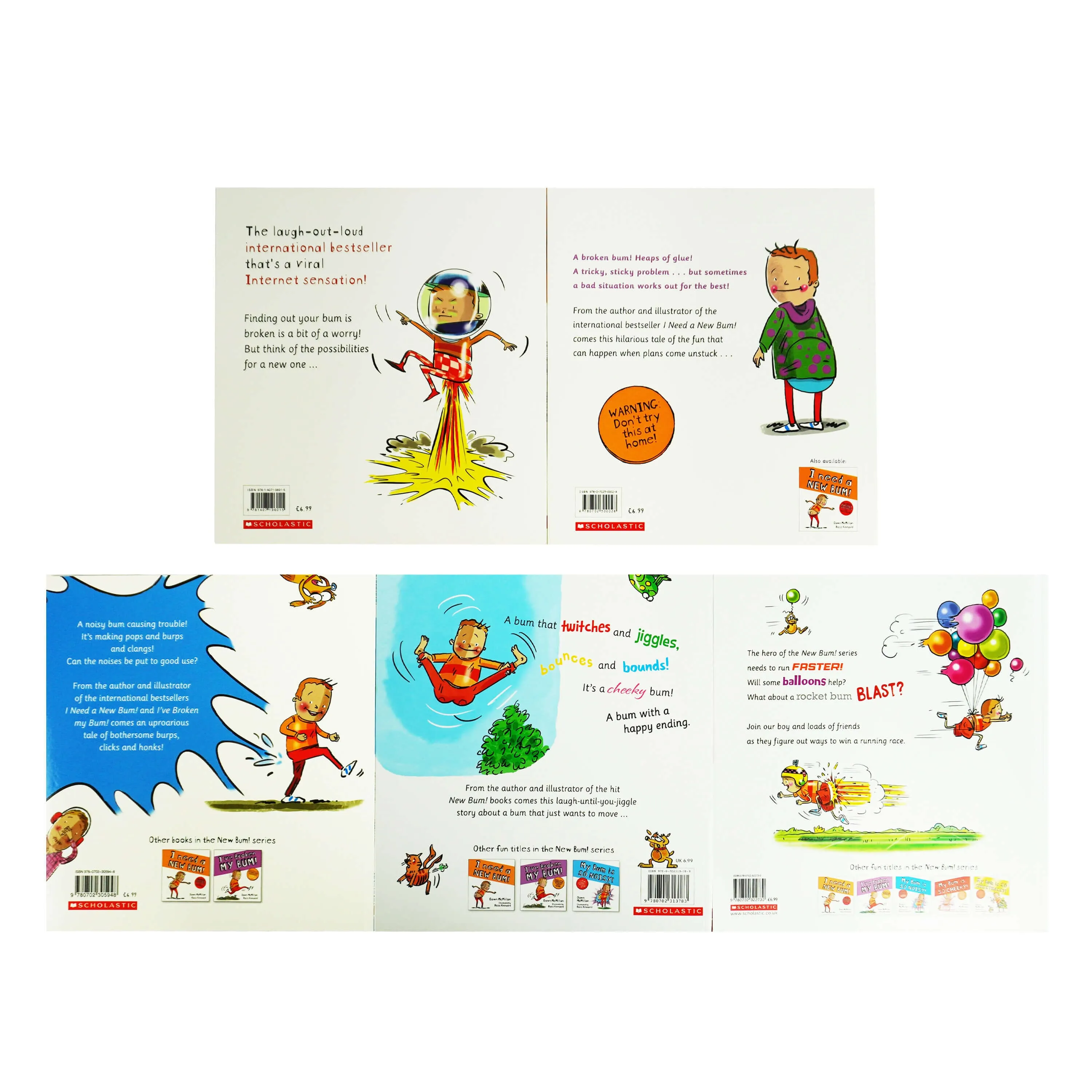 New Bum Series by Dawn McMillan 5 Book Collection Set - Ages 3-6 - Paperback