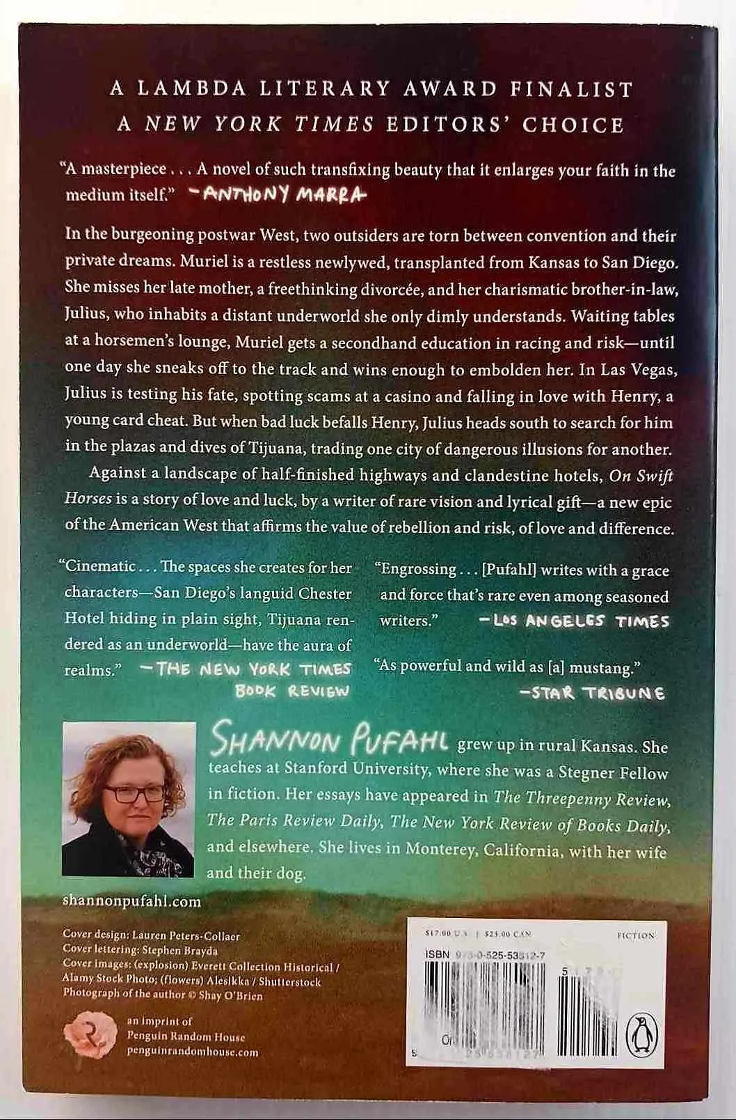 ON SWIFT HORSES - Shannon Pufahl
