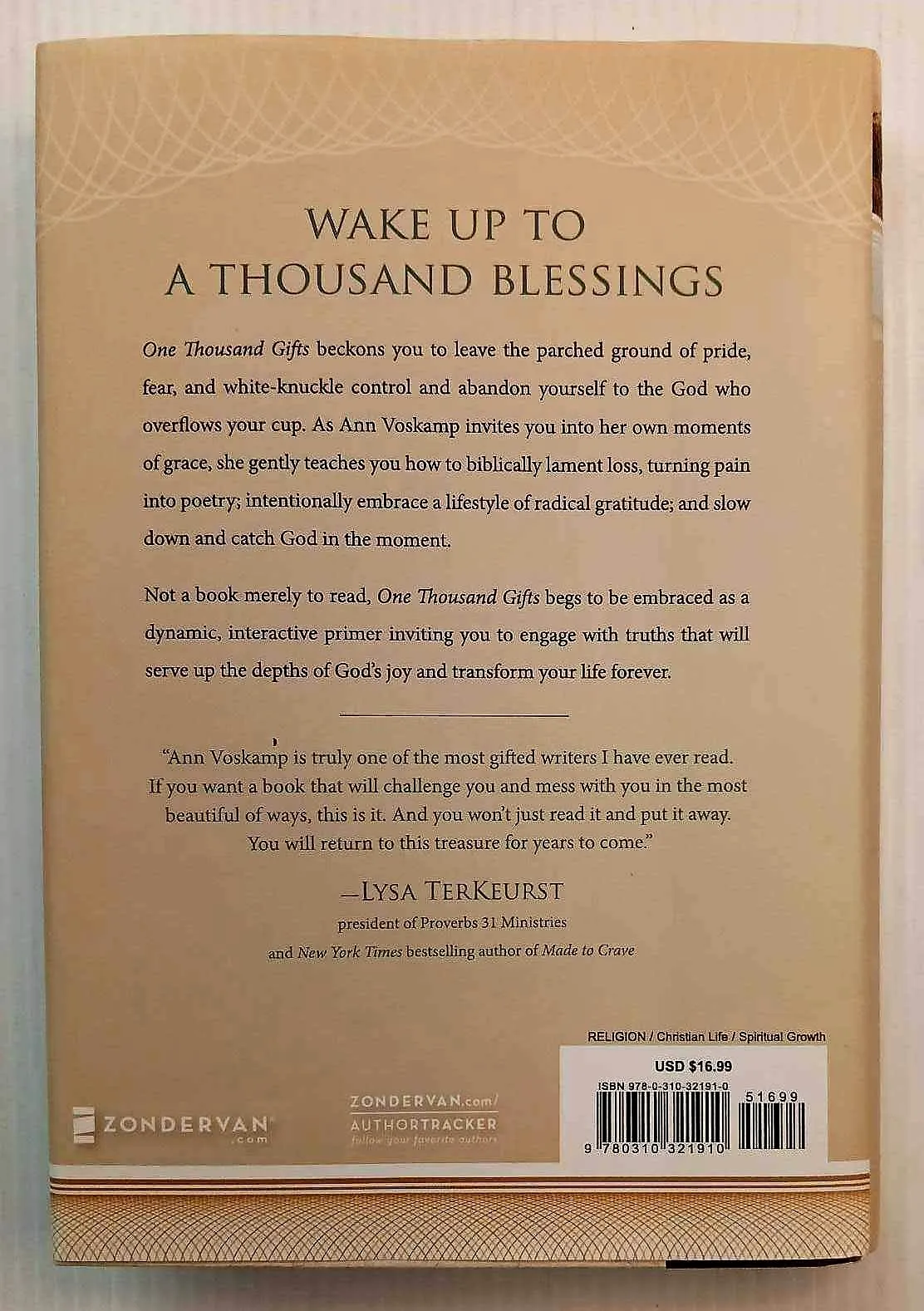 ONE THOUSAND GIFTS - Ann Voskamp