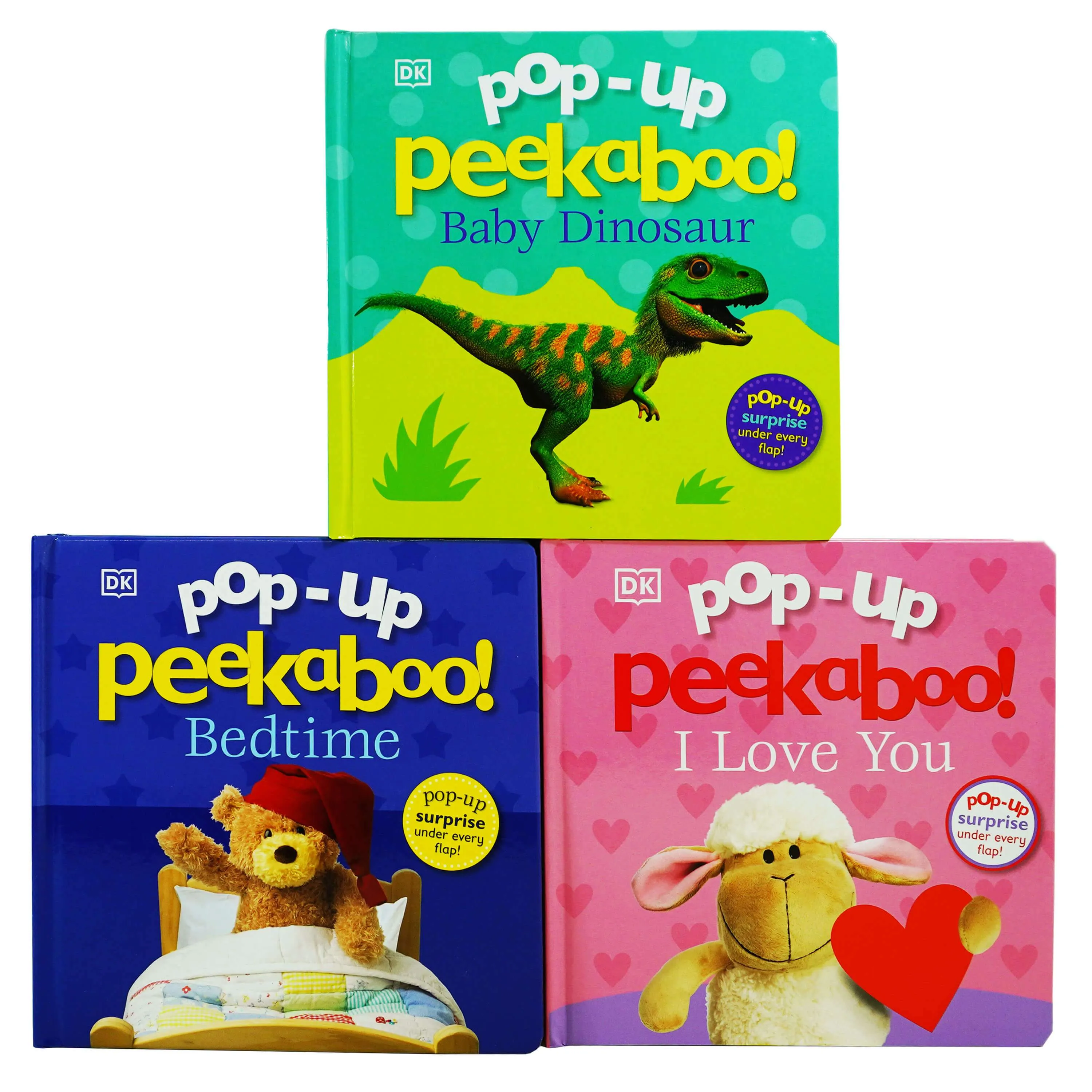 Pop-Up Peekaboo! 3 Books Collection: Surprise Under Every Flap! By DK - Ages 0-5 - Board Book