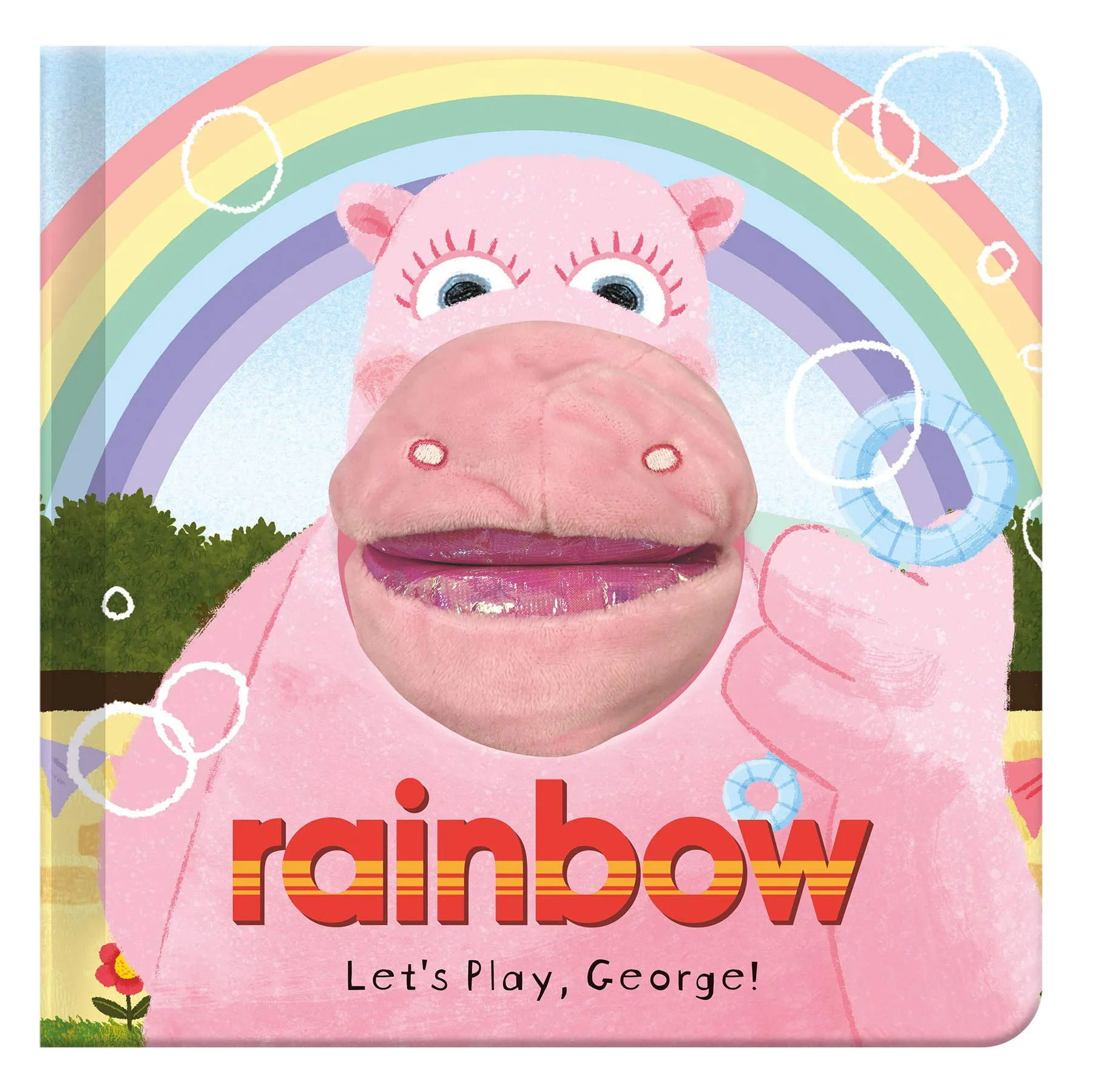 Rainbow Let's Play, George! Hand Puppet Book by Kellie Jones - Ages 3-5 - Board Books