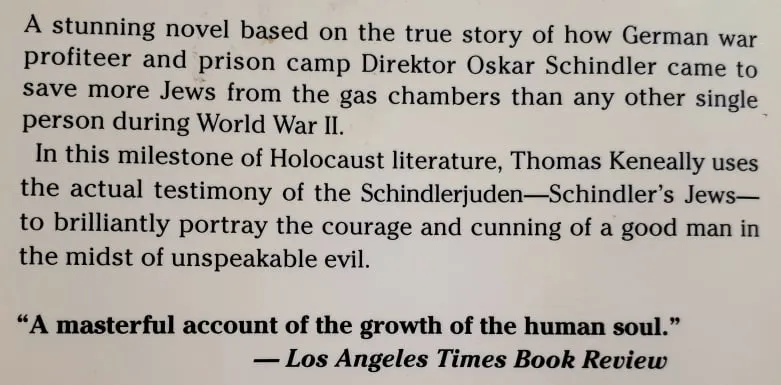 SCHINDLER'S LIST - Thomas Keneally