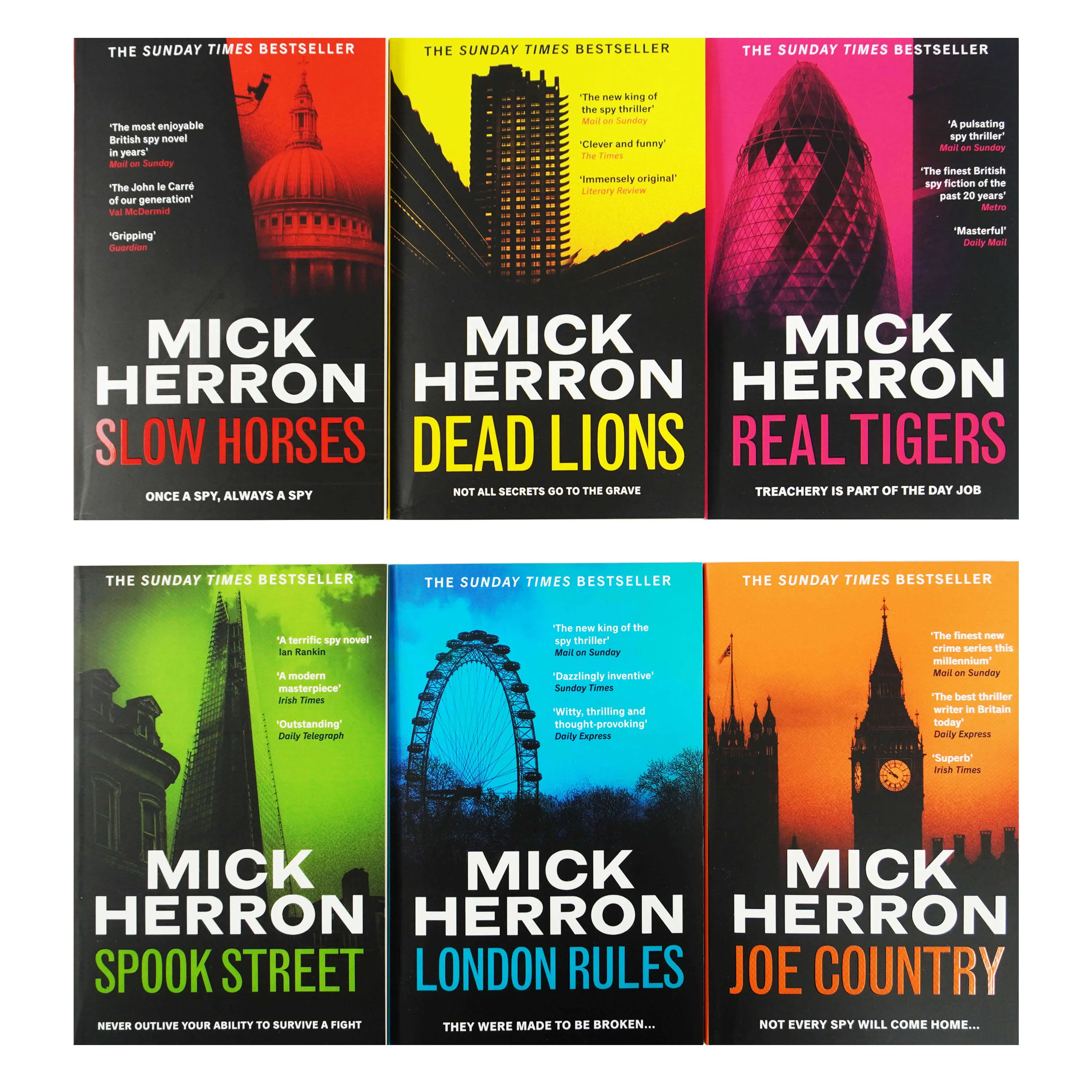 Slough House Series (Book 1-6) by Mick Herron: 6 Books Collection Set - Fiction - Paperback