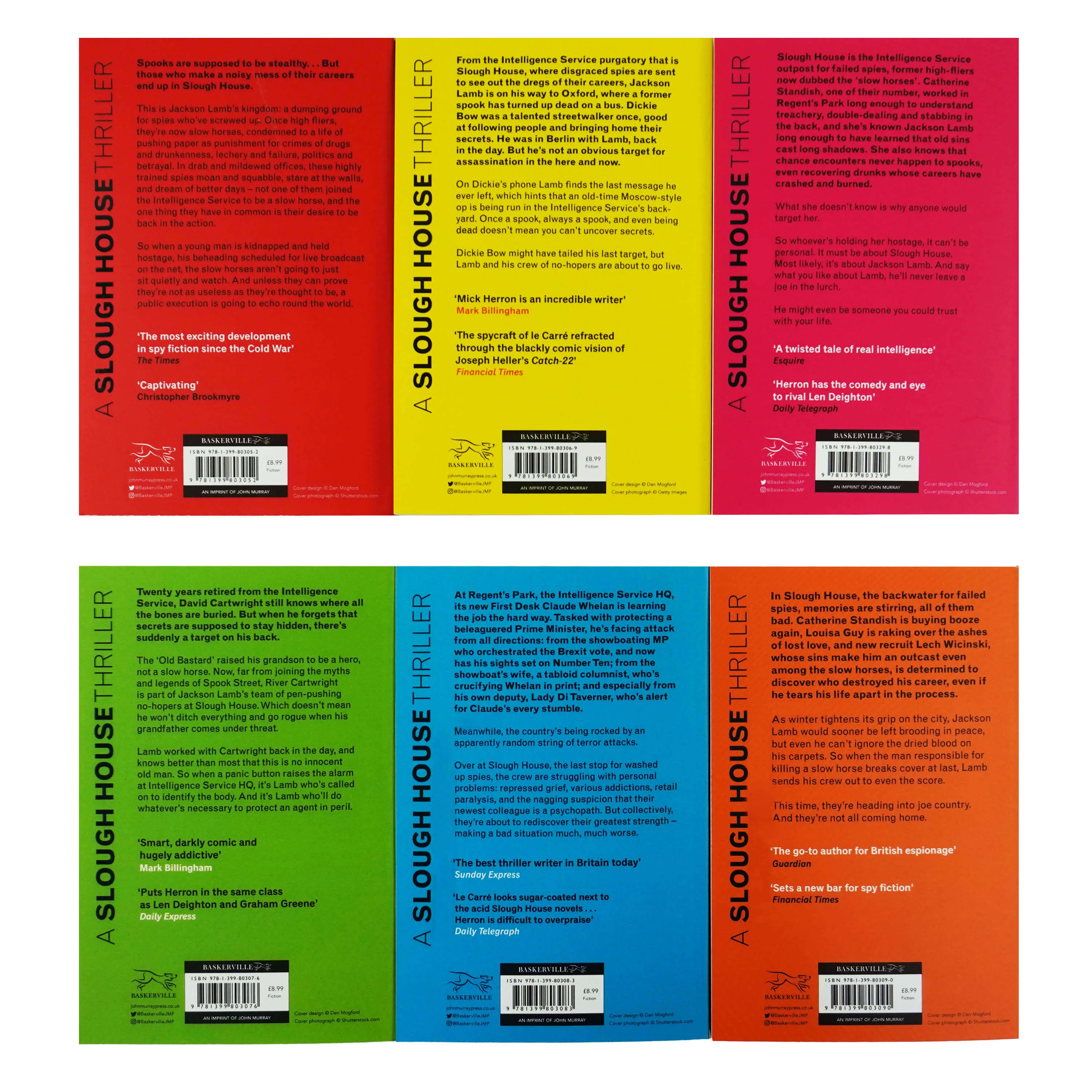 Slough House Series (Book 1-6) by Mick Herron: 6 Books Collection Set - Fiction - Paperback