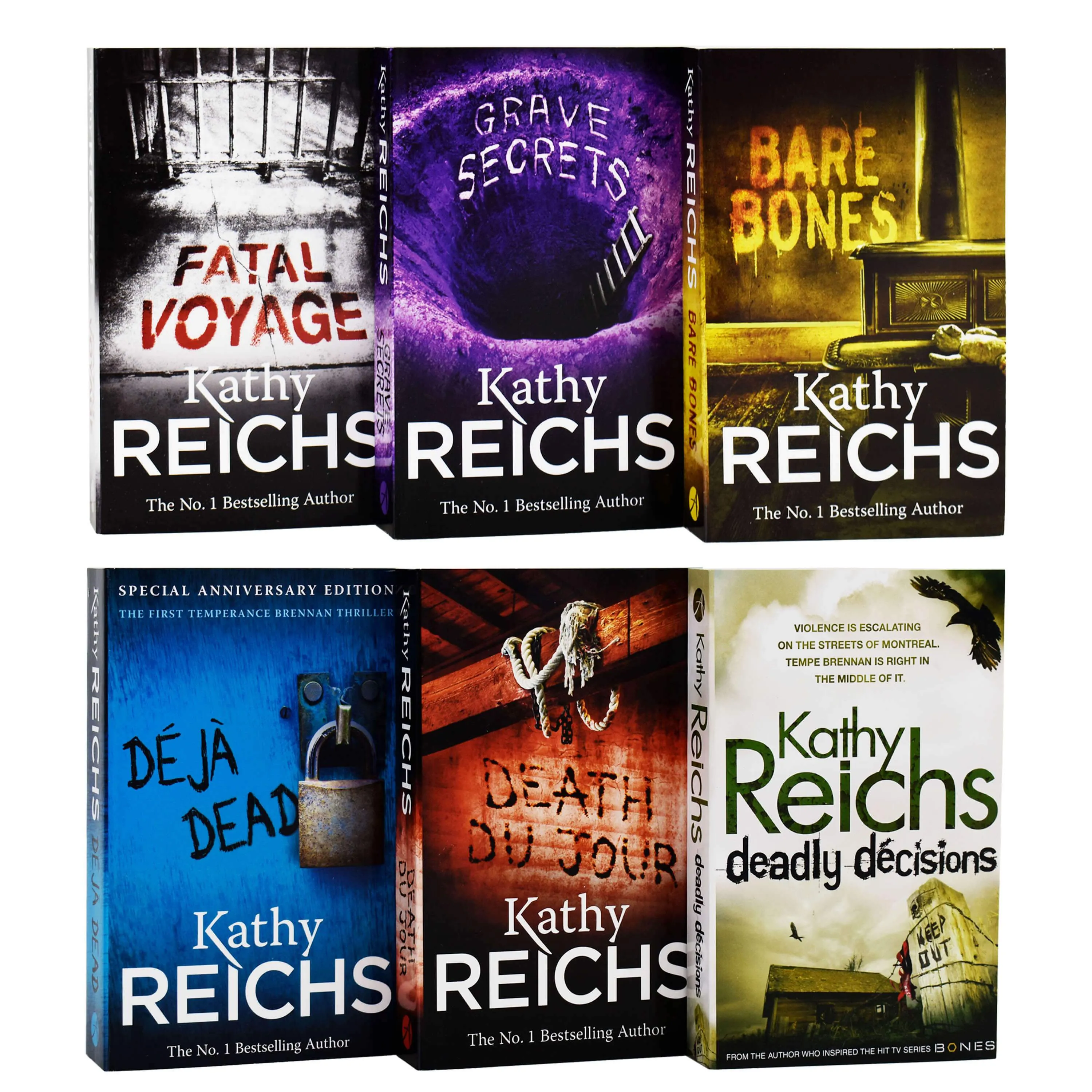 Temperance Brennan by Kathy Reichs: Books 1-18 Collection Set - Fiction - Paperback