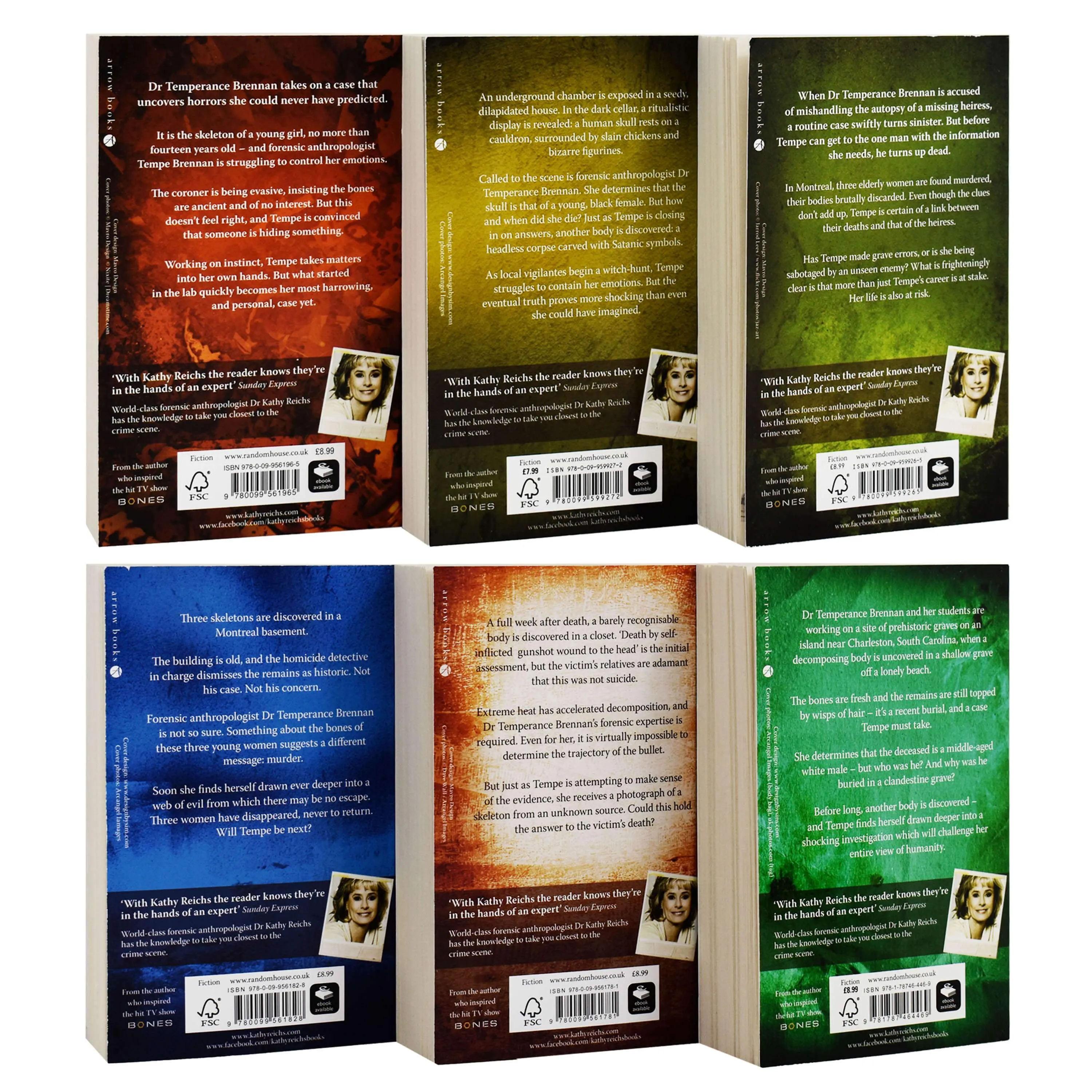 Temperance Brennan by Kathy Reichs: Books 7-12 Collection Set - Fiction - Paperback