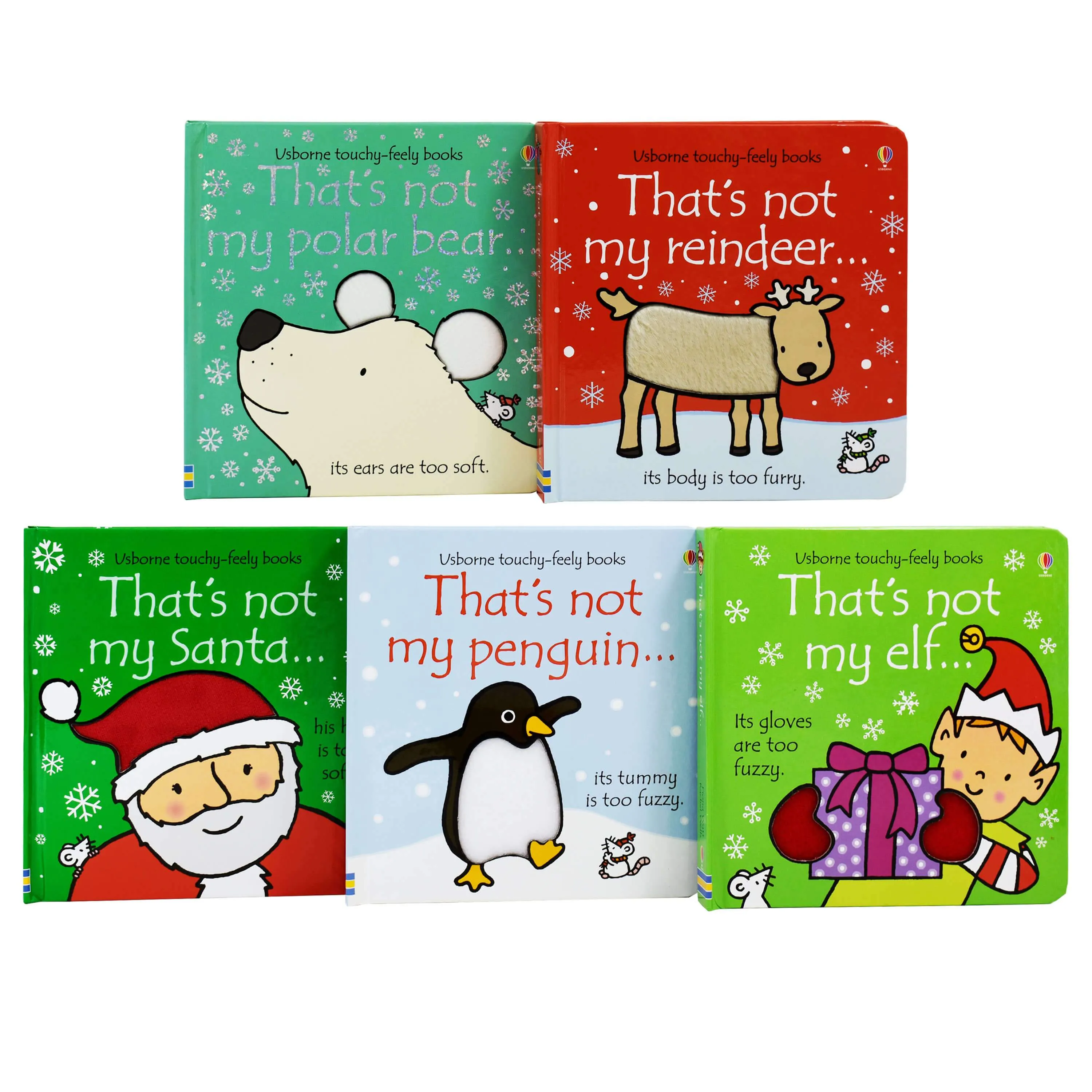 That's not my... Christmas Box Set 5 Books Collection by Fiona Watt & Rachel Wells - Ages 0-5 - Board Book