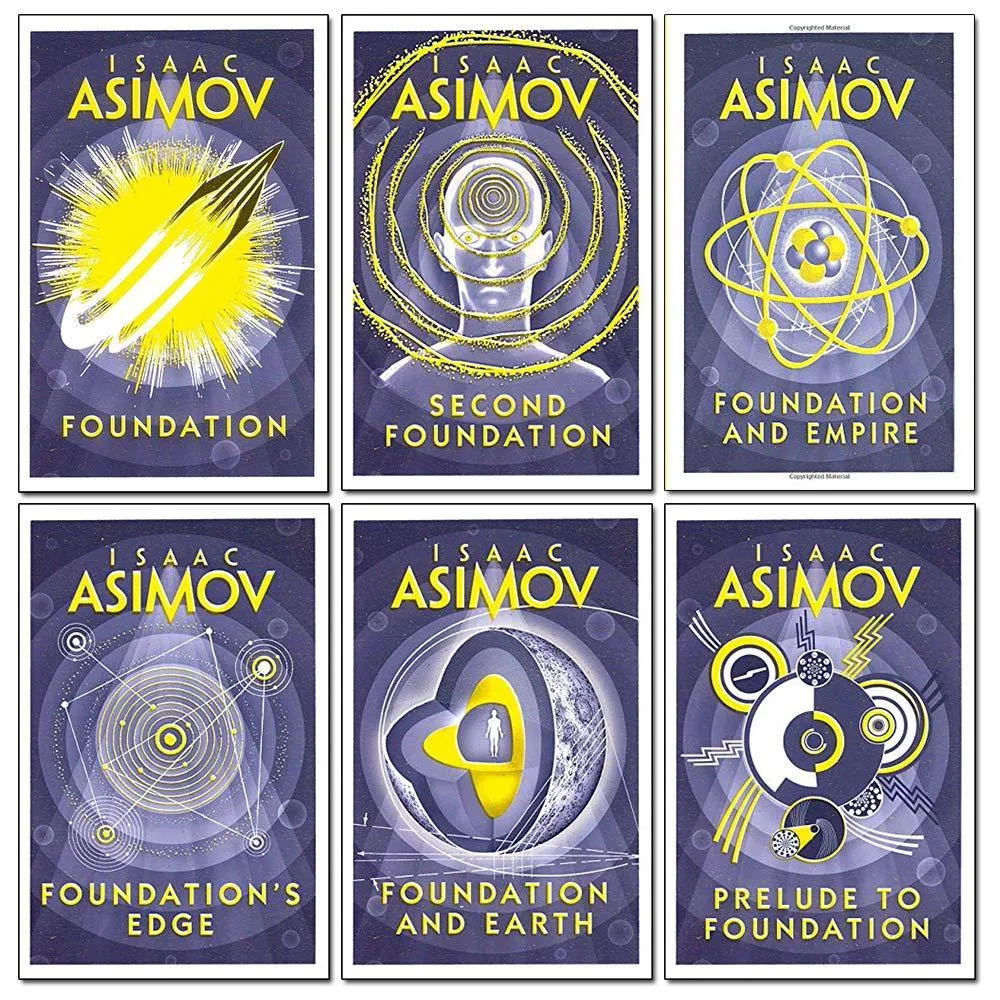 The Foundation Series by Isaac Asimov 6 Books Collection Set - Fiction - Paperback