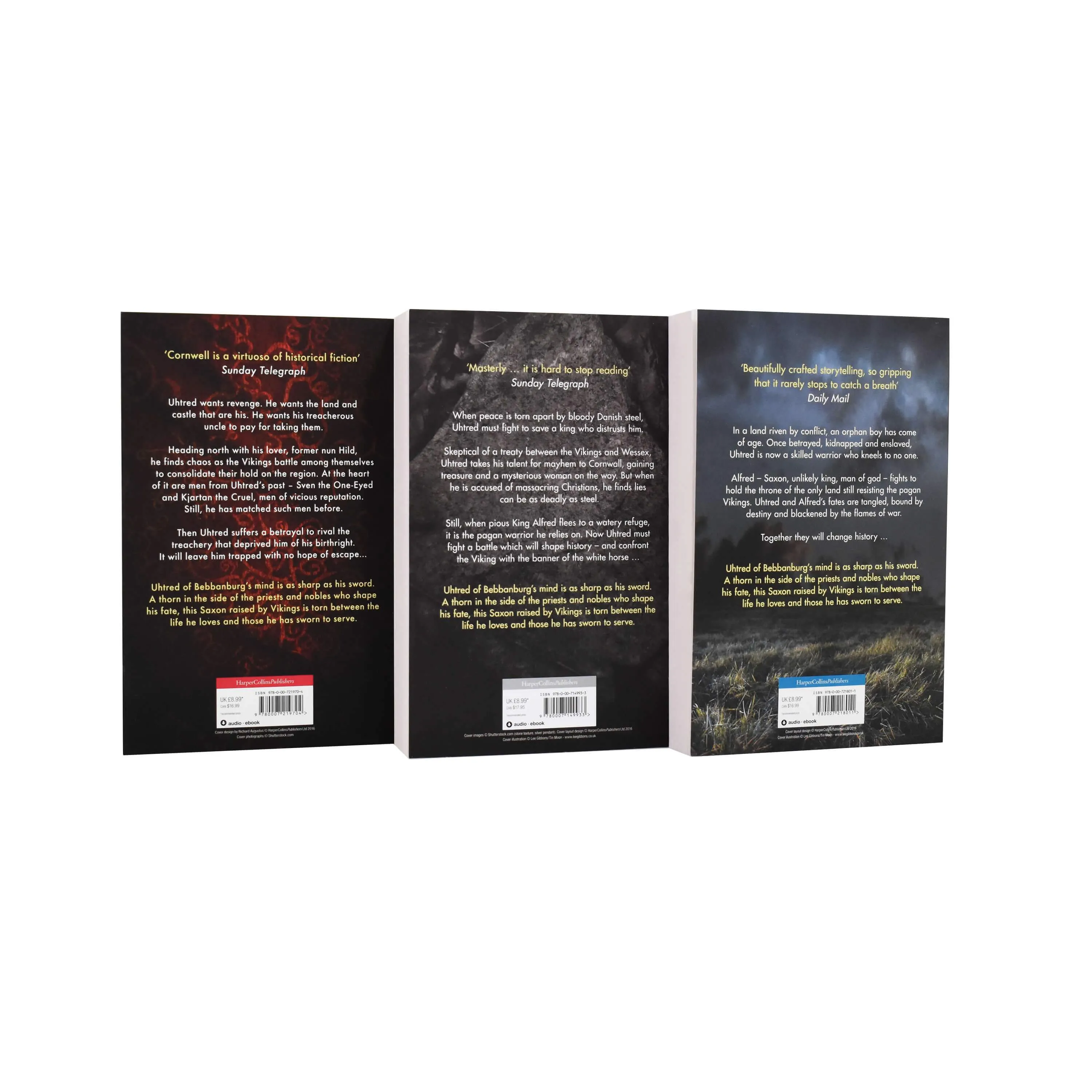 The Last Kingdom by Bernard Cornwell: Books 1-3 Collection 3 Book Set - Adult - Paperback