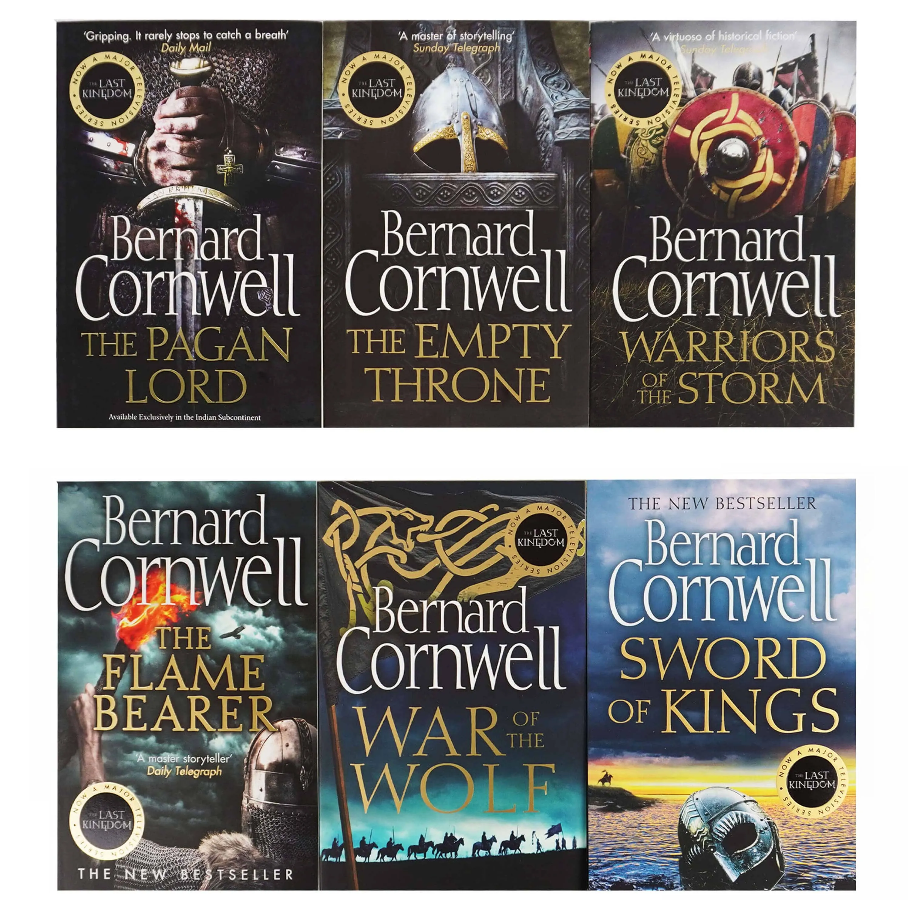 The Last Kingdom by Bernard Cornwell: Books 7-12 Collection 6 Books Set - Fiction - Paperback
