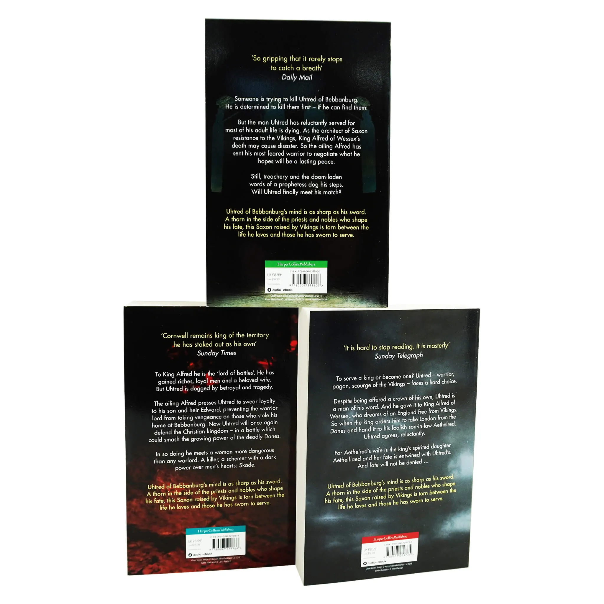The Last Kingdom Series 4-6 by Bernard Cornwell 3 book set  Collection - Fiction - Paperback