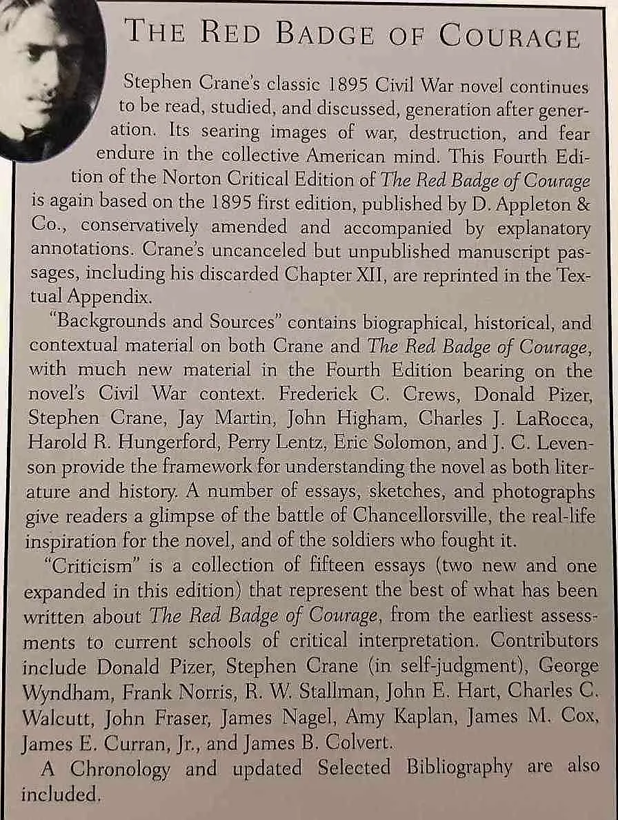 THE RED BADGE OF COURAGE - Stephen Crane