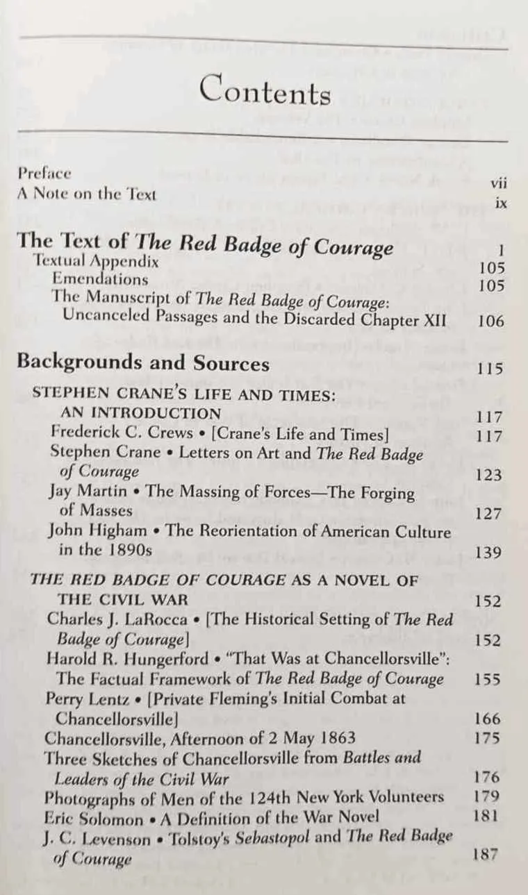 THE RED BADGE OF COURAGE - Stephen Crane