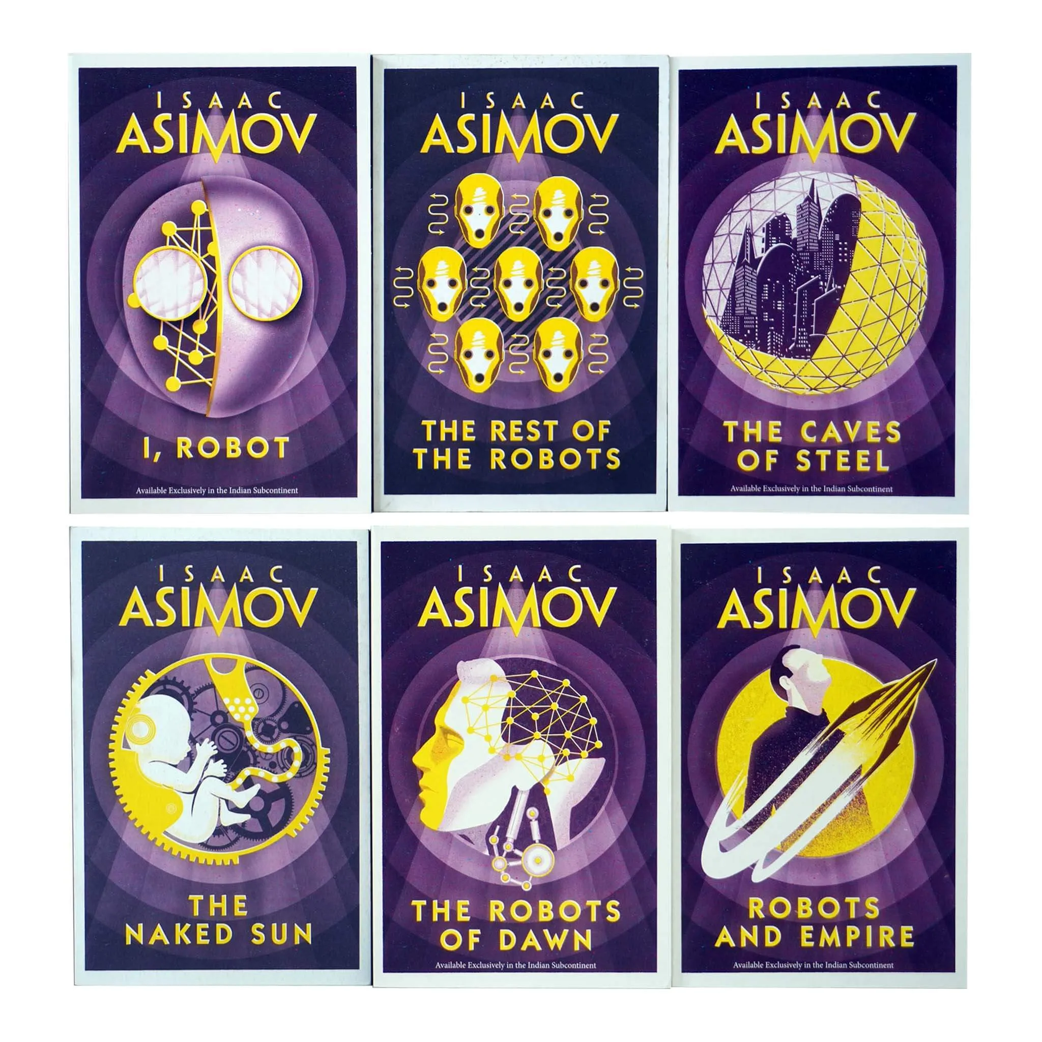 The Robot Series by Isaac Asimov 6 Books Collection Set - Fiction - Paperback