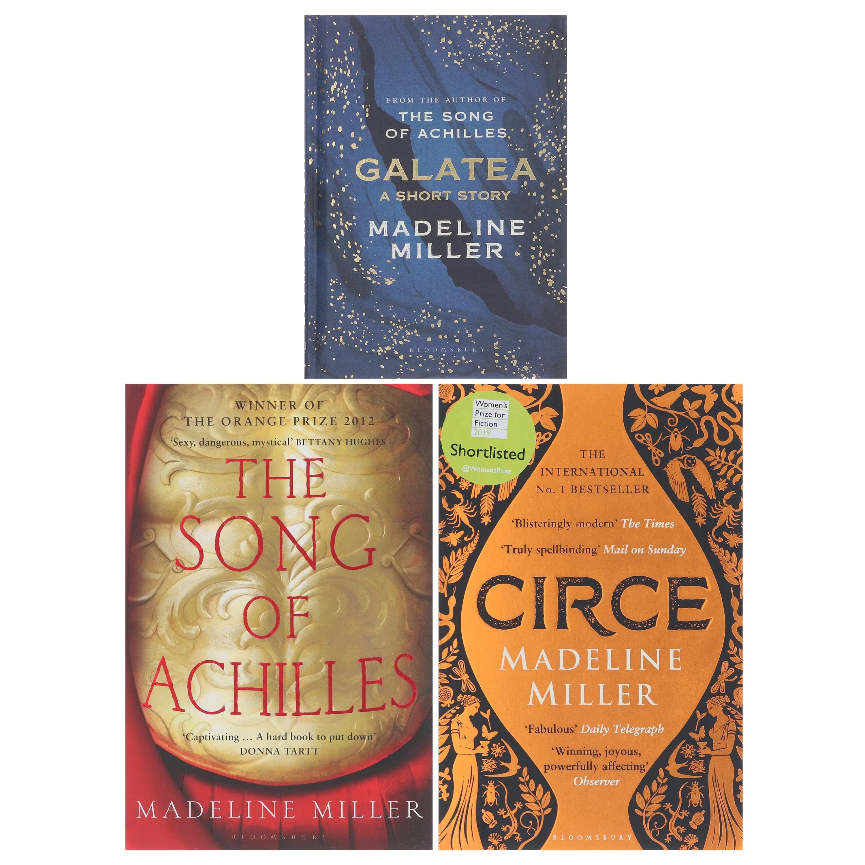 The Song of Achilles, Circe & Galatea By Madeline Miller: 3 Books Collection Set - Fiction - Paperback/Hardback