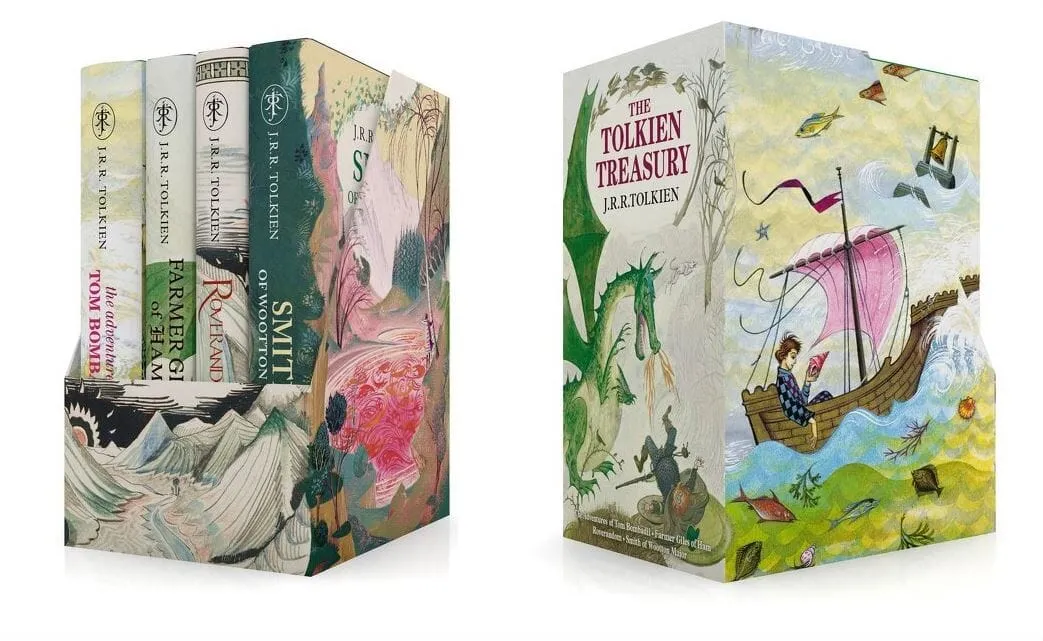 The Tolkien Treasury 4 Books Collection Box Set By J.R.R Tolkien - Ages 7-9 - Hardback