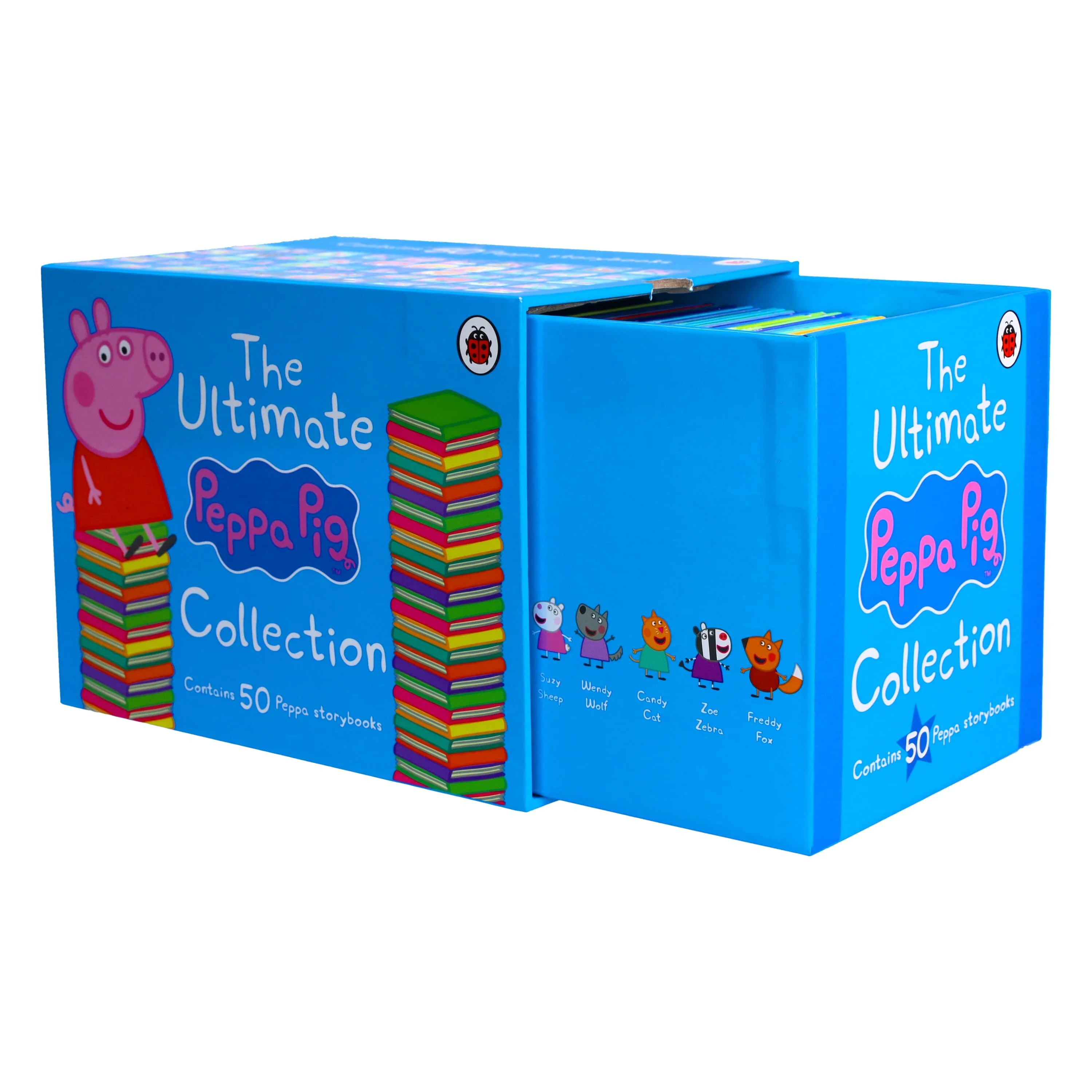The Ultimate Peppa Pig Collection 50 Books Box Set By Ladybird - Ages 5  - Hardback