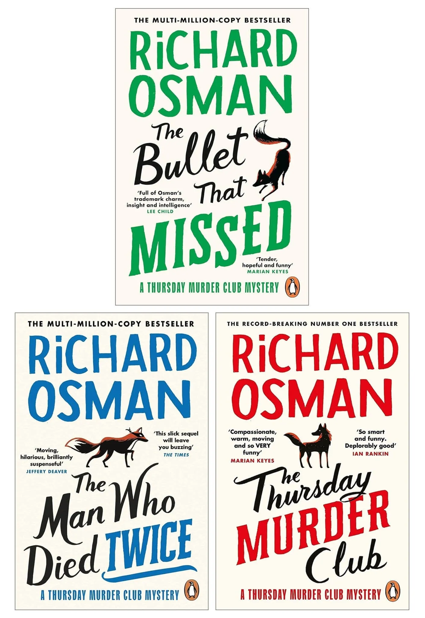Thursday Murder Club by Richard Osman 3 Books Collection Set - Fiction - Paperback