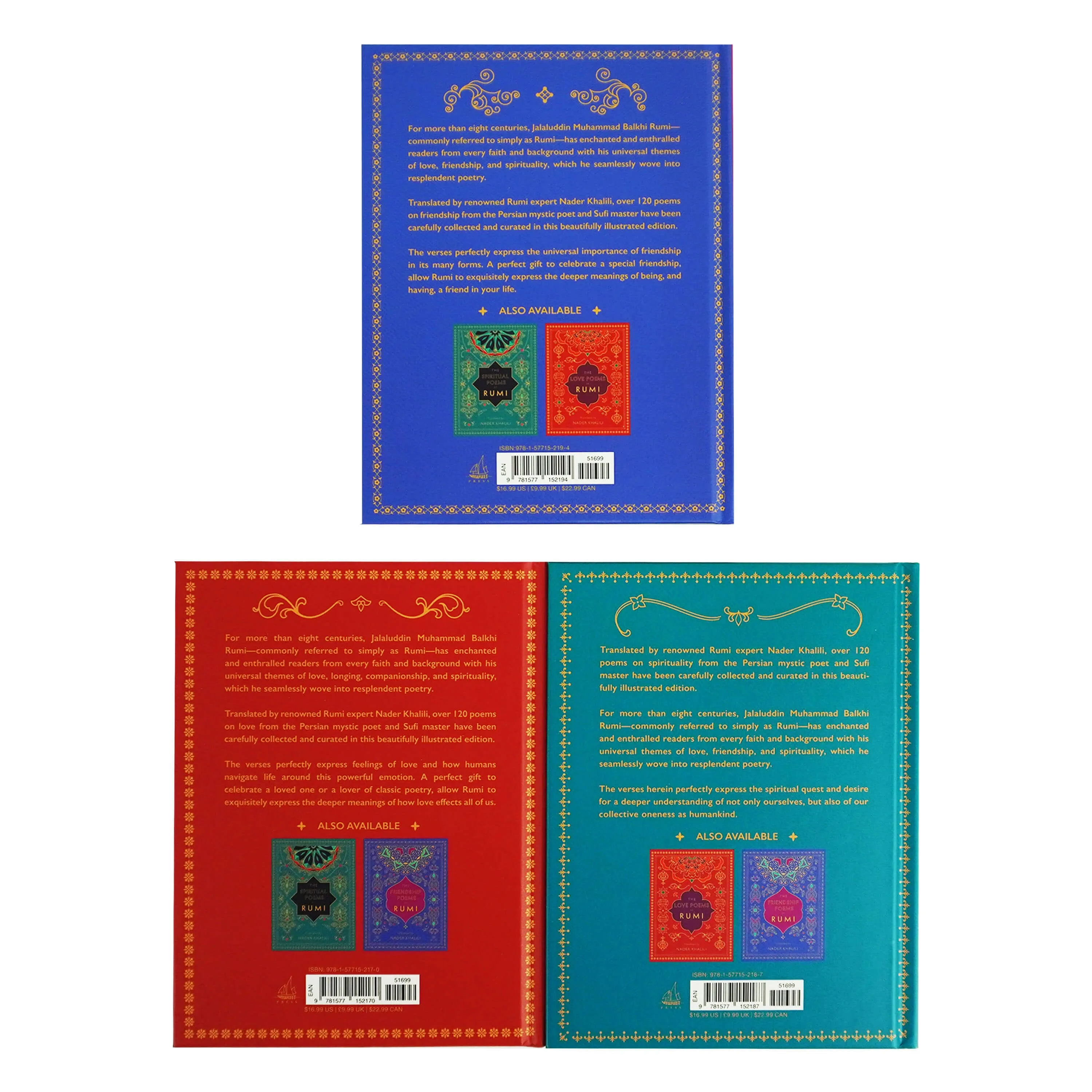 Timeless Poems of Rumi Collection 3 Books Set by Rumi - Non Fiction - Hardback