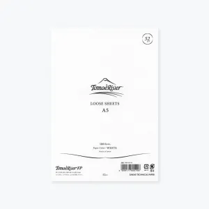 Tomoe River - Loose Sheets - 52gsm - A5 - White - Plain (New 2023)