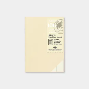 Traveler's Company - Inserts - Passport - 006 Free Diary (Monthly)