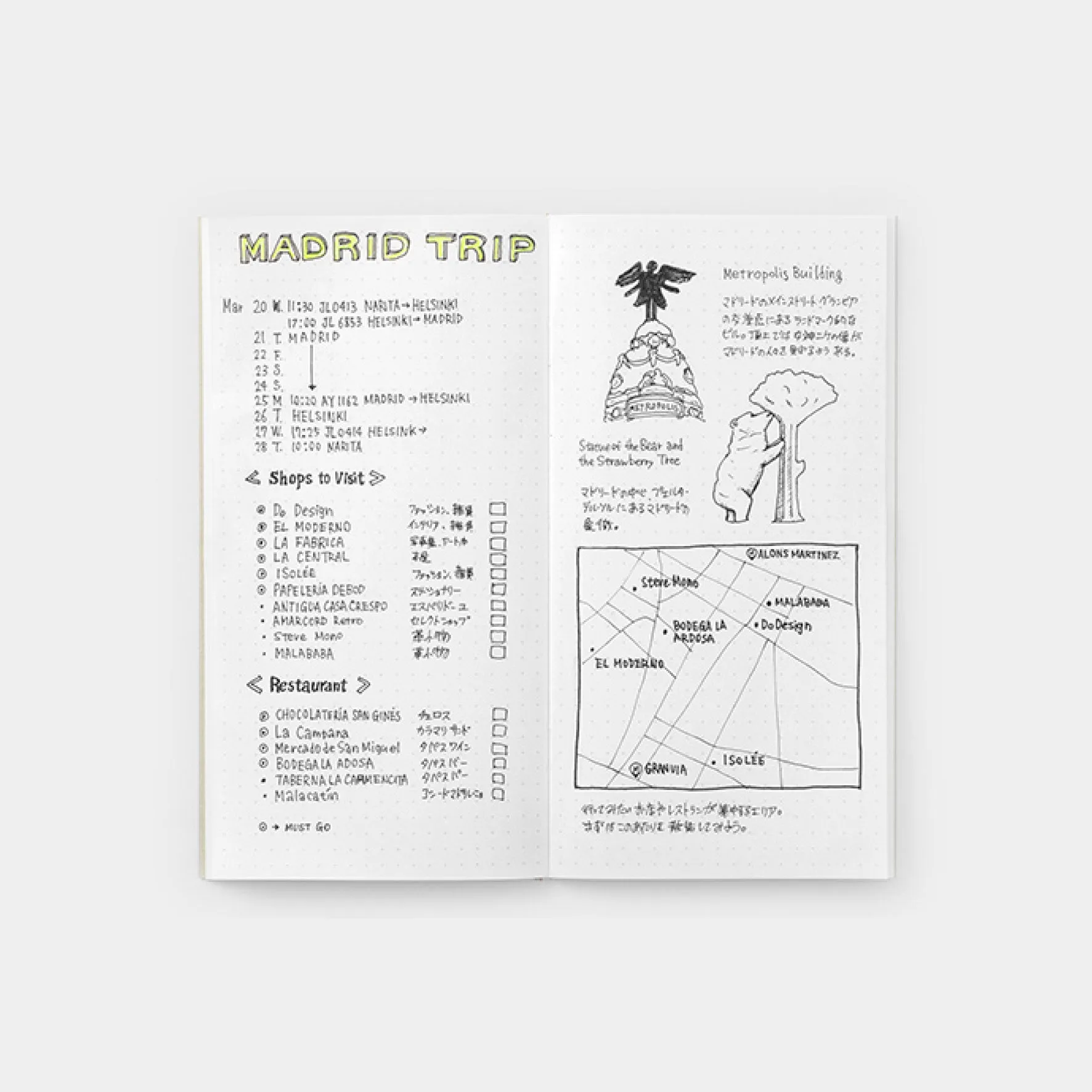 Traveler's Company - Inserts - Regular - 026 Dot Grid