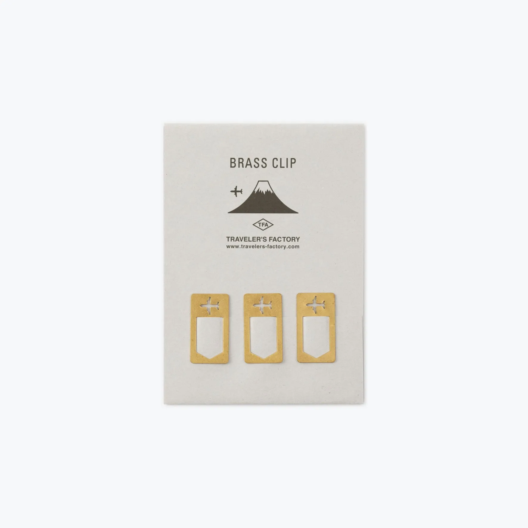 Traveler's Factory - Clips - Brass - Airplane