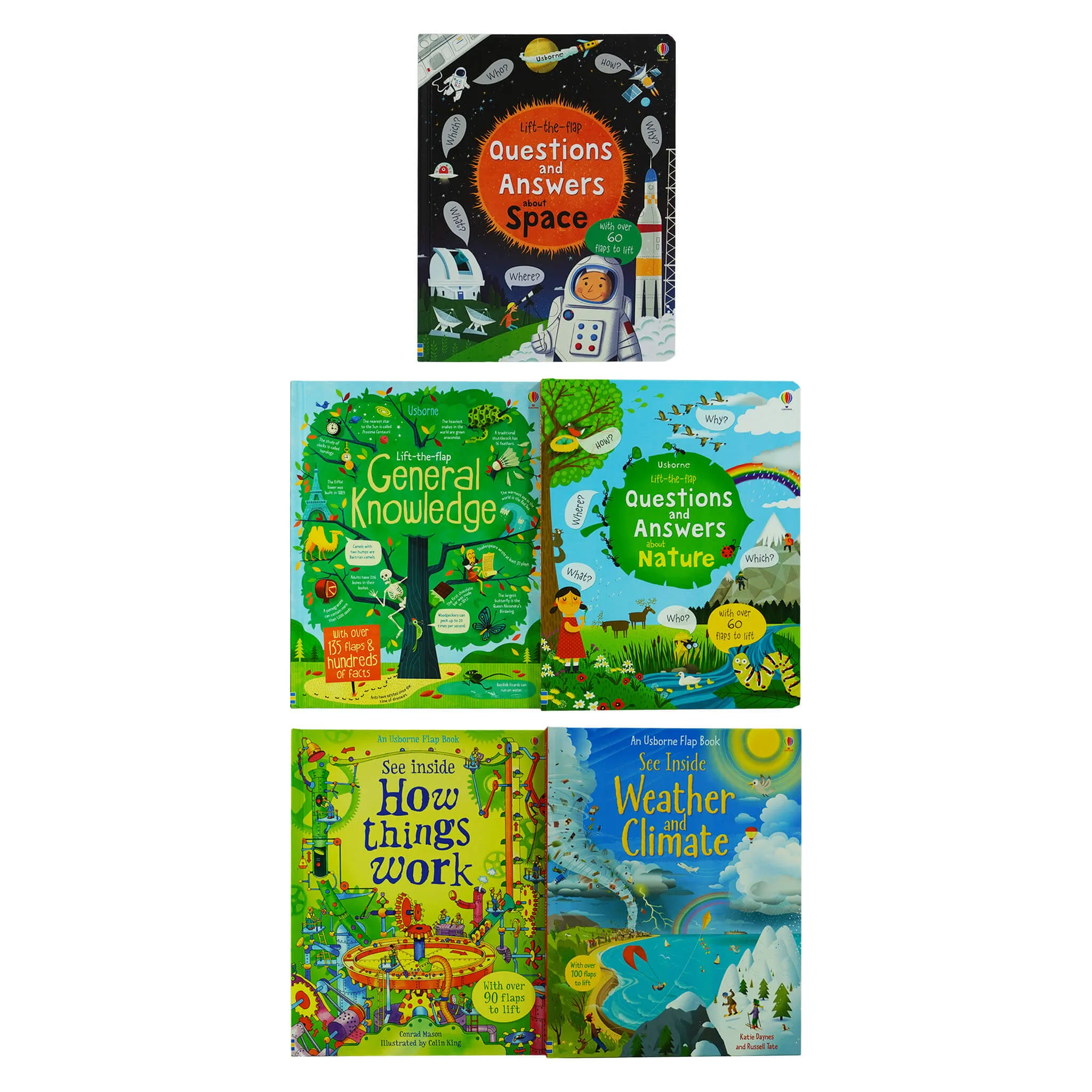 Usborne Lift-the-Flap Collection 5 Books Set - Ages 3  - Board Book