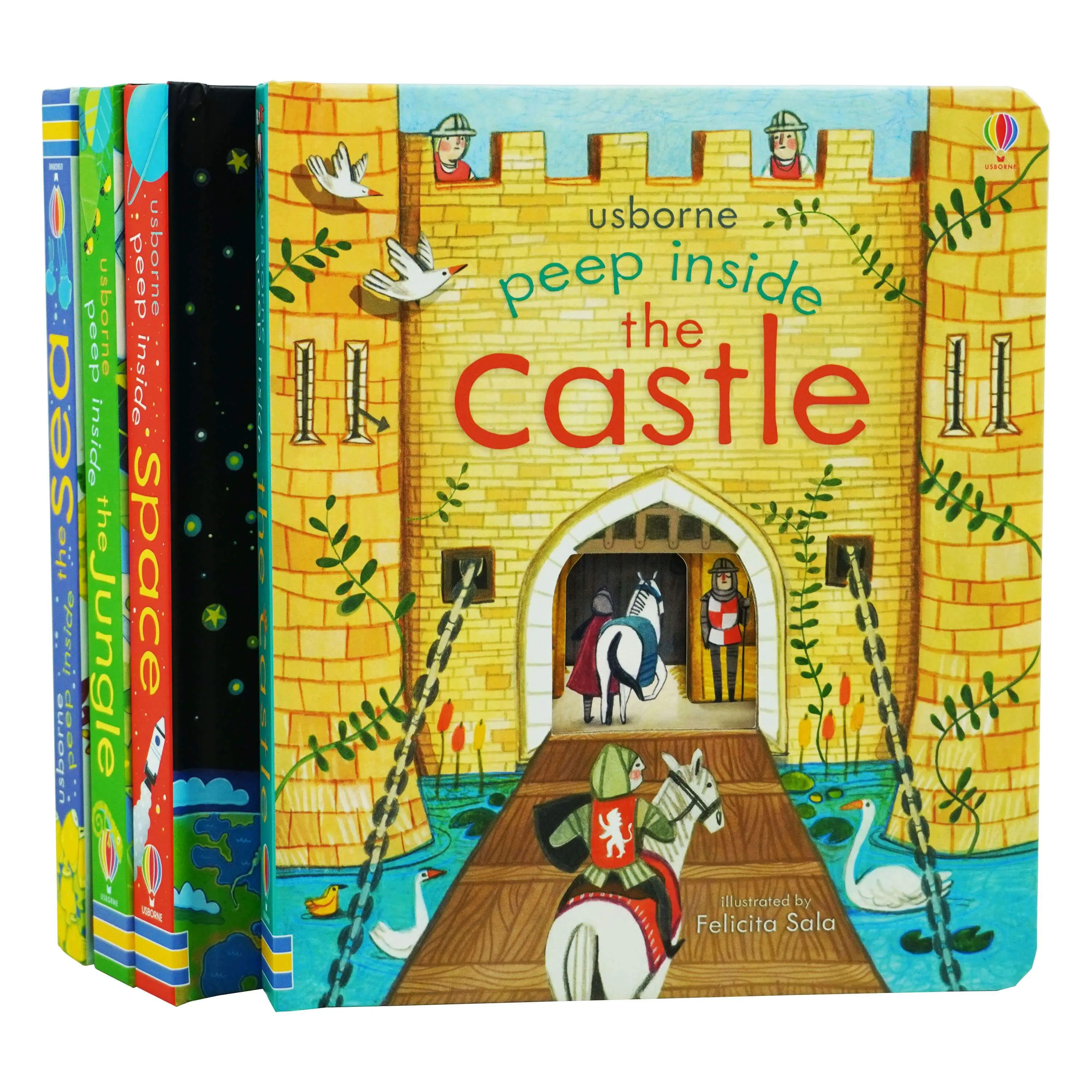 Usborne Peep Inside 4 Books Collection Set By Anna Milbourne - Ages 5-7 - Board Books