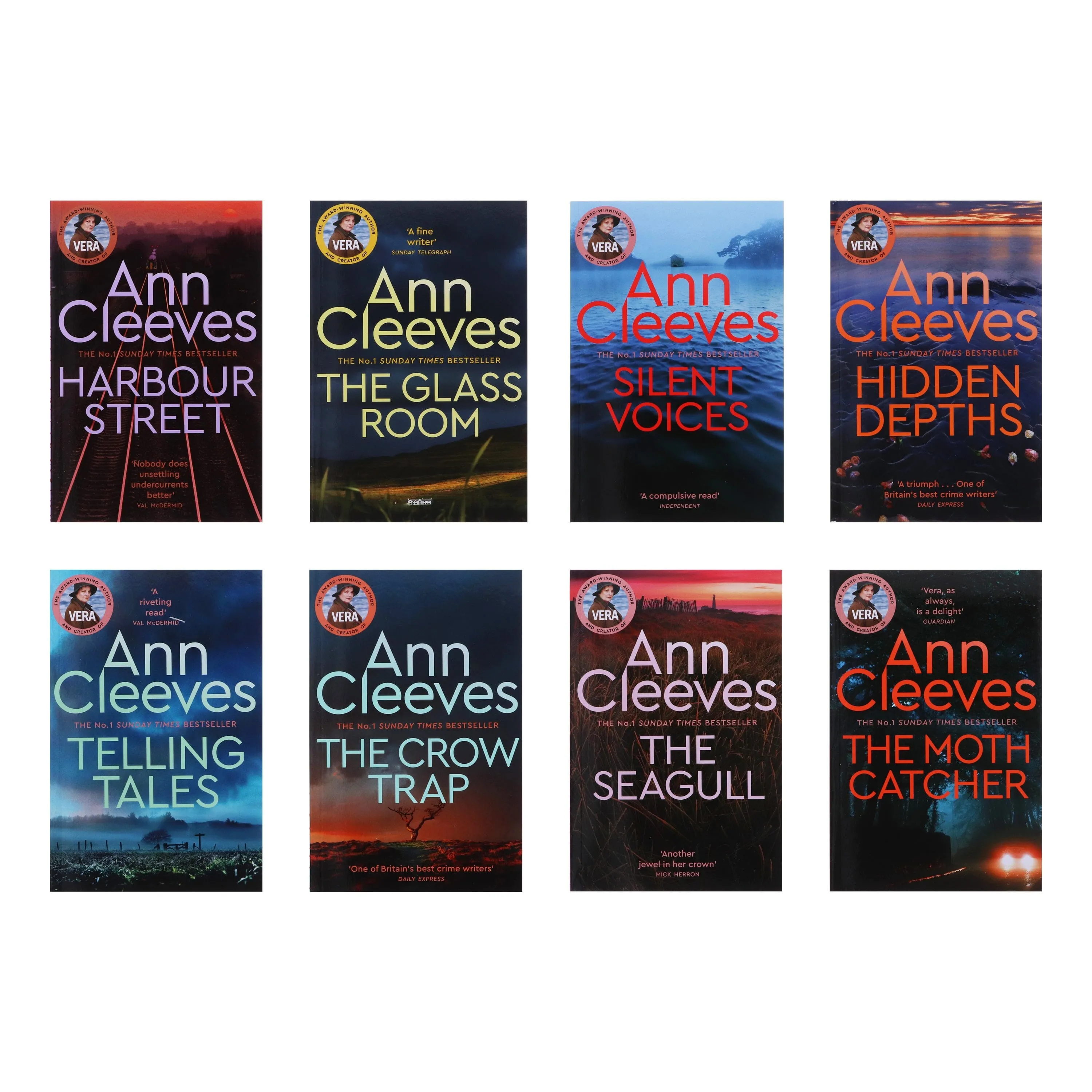 Vera Stanhope by Ann Cleeves 8 Books Collection Set - Fiction - Paperback