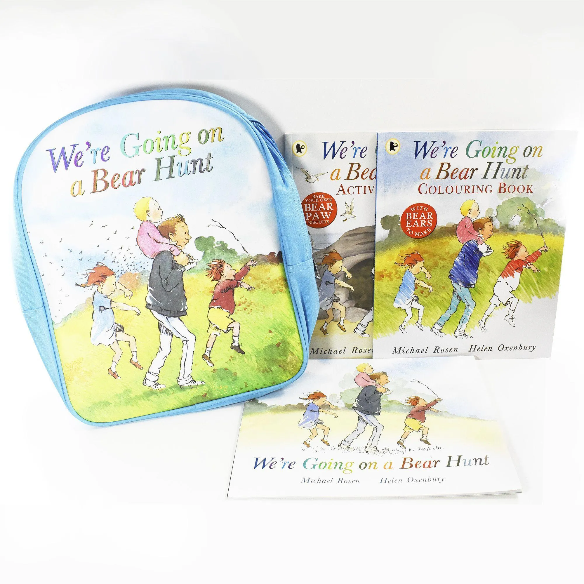 We're Going on a Bear Hunt Backpack and 3 Books Collection By Michael Rosen -Paperback - Age - 5-7