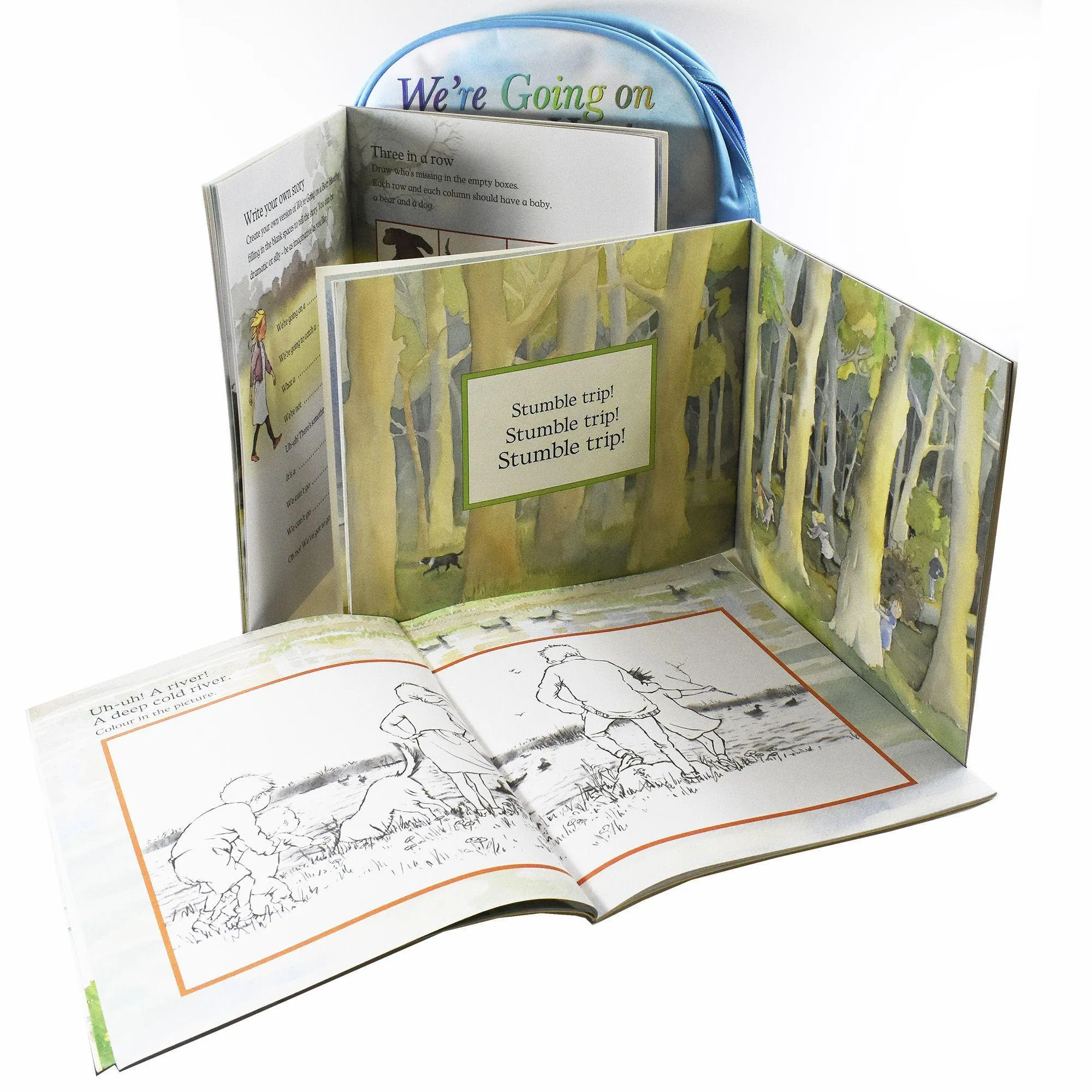 We're Going on a Bear Hunt Backpack and 3 Books Collection By Michael Rosen -Paperback - Age - 5-7
