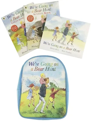 We're Going on a Bear Hunt Backpack and 3 Books Collection By Michael Rosen -Paperback - Age - 5-7