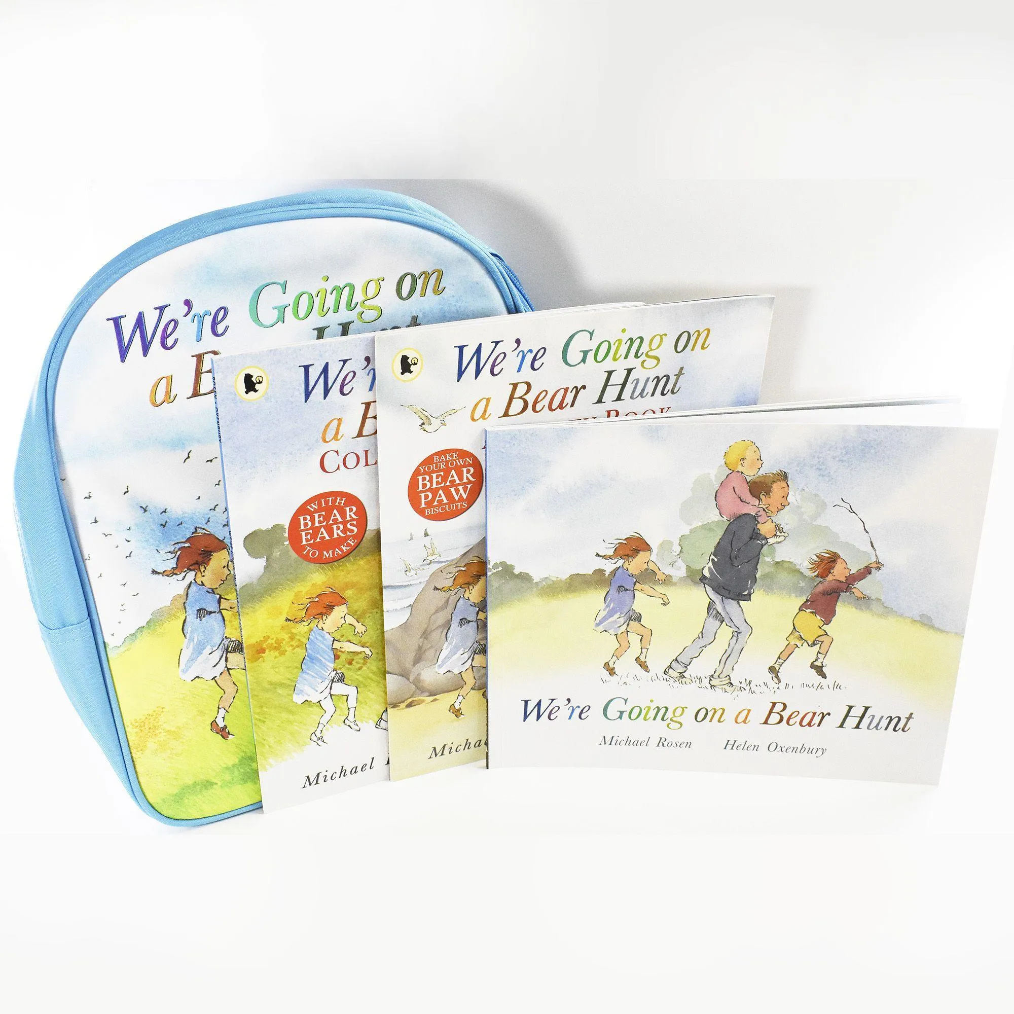 We're Going on a Bear Hunt Backpack and 3 Books Collection By Michael Rosen -Paperback - Age - 5-7