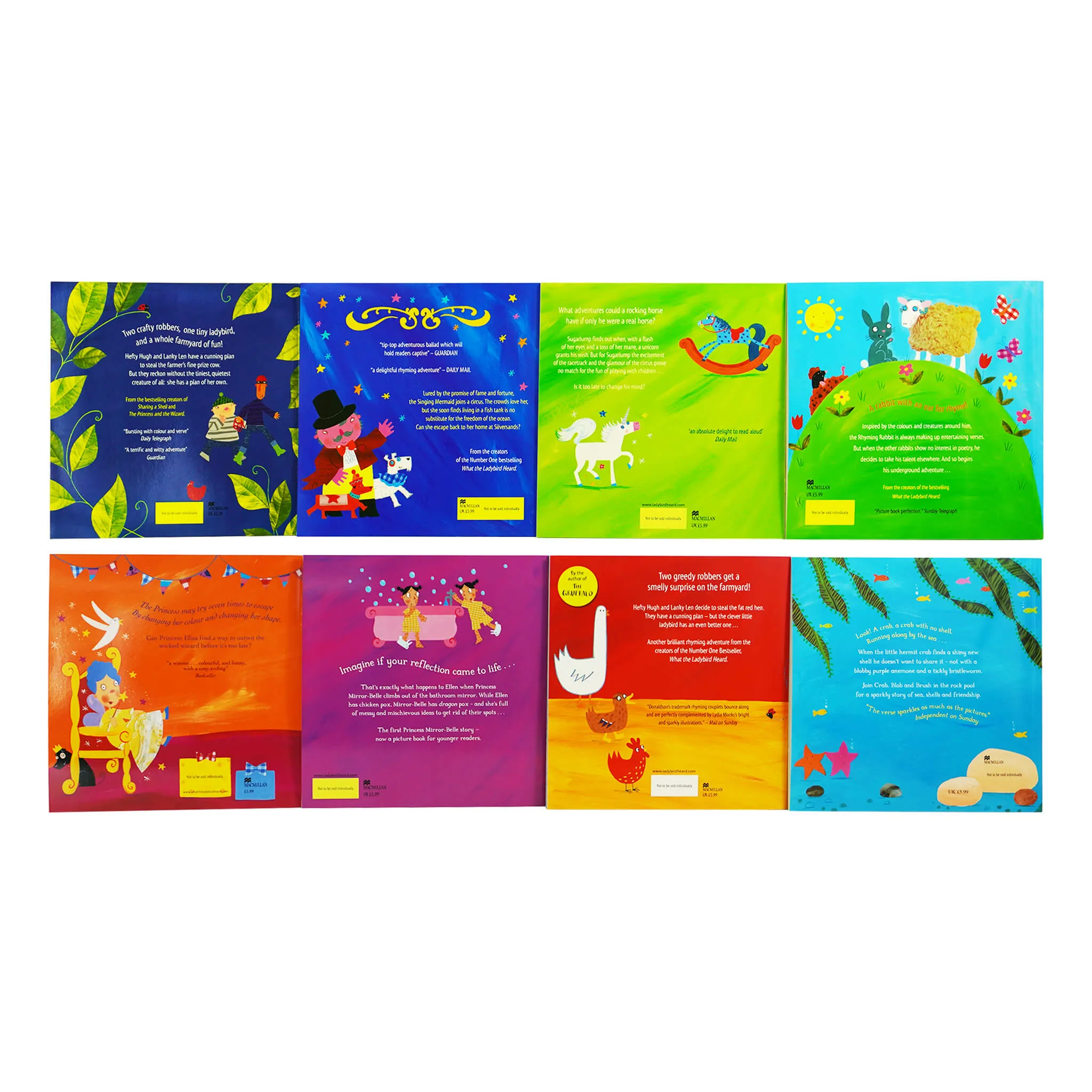 What The Ladybird Heard Next 8 Books Set By Julia Donaldson & Lydia Monks - Ages 5-7 - Paperback