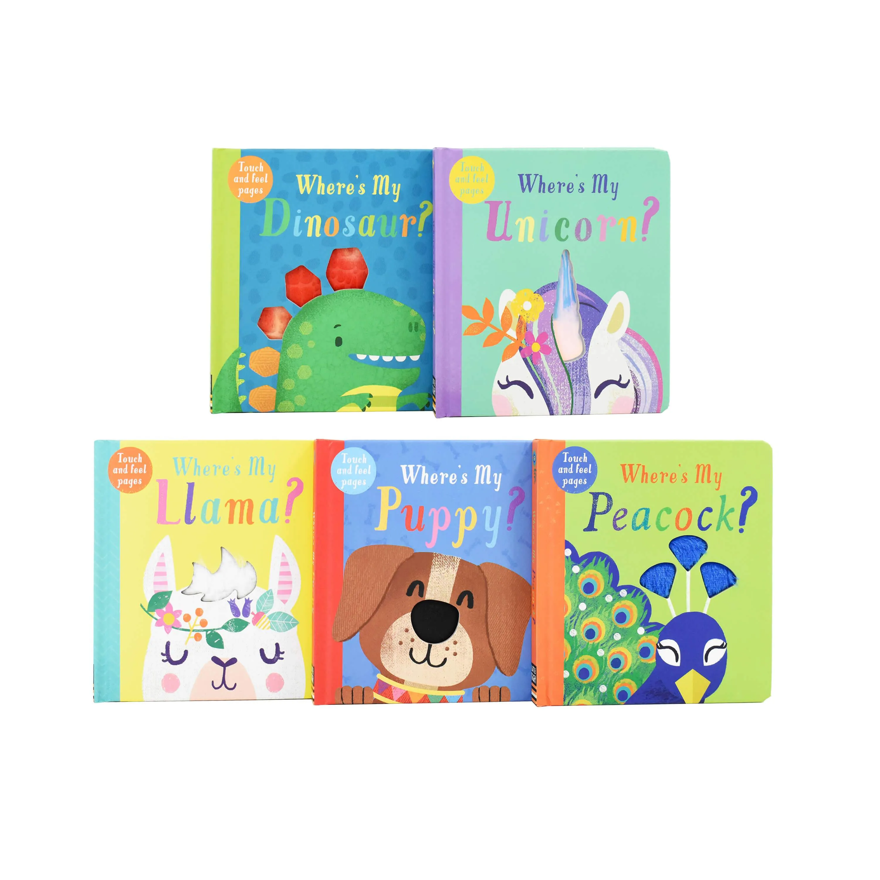 Where's My... Touchy-Feely Collection 5 Books Box Set by Kate McLelland - Ages 0-5 - Board Book
