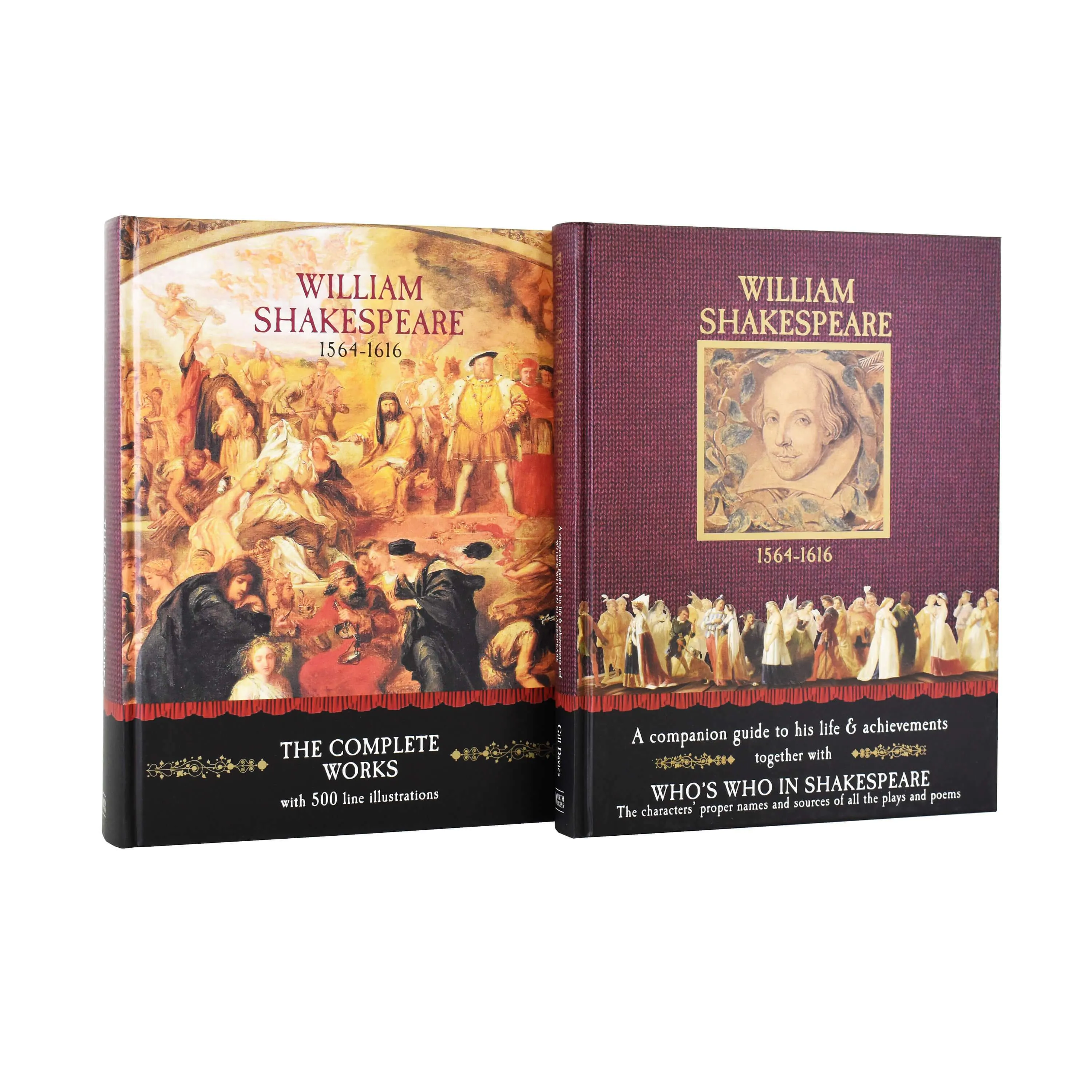 William Shakespeare 2 Volume Box Set The Complete Works and a Companion Guide - Hardcover