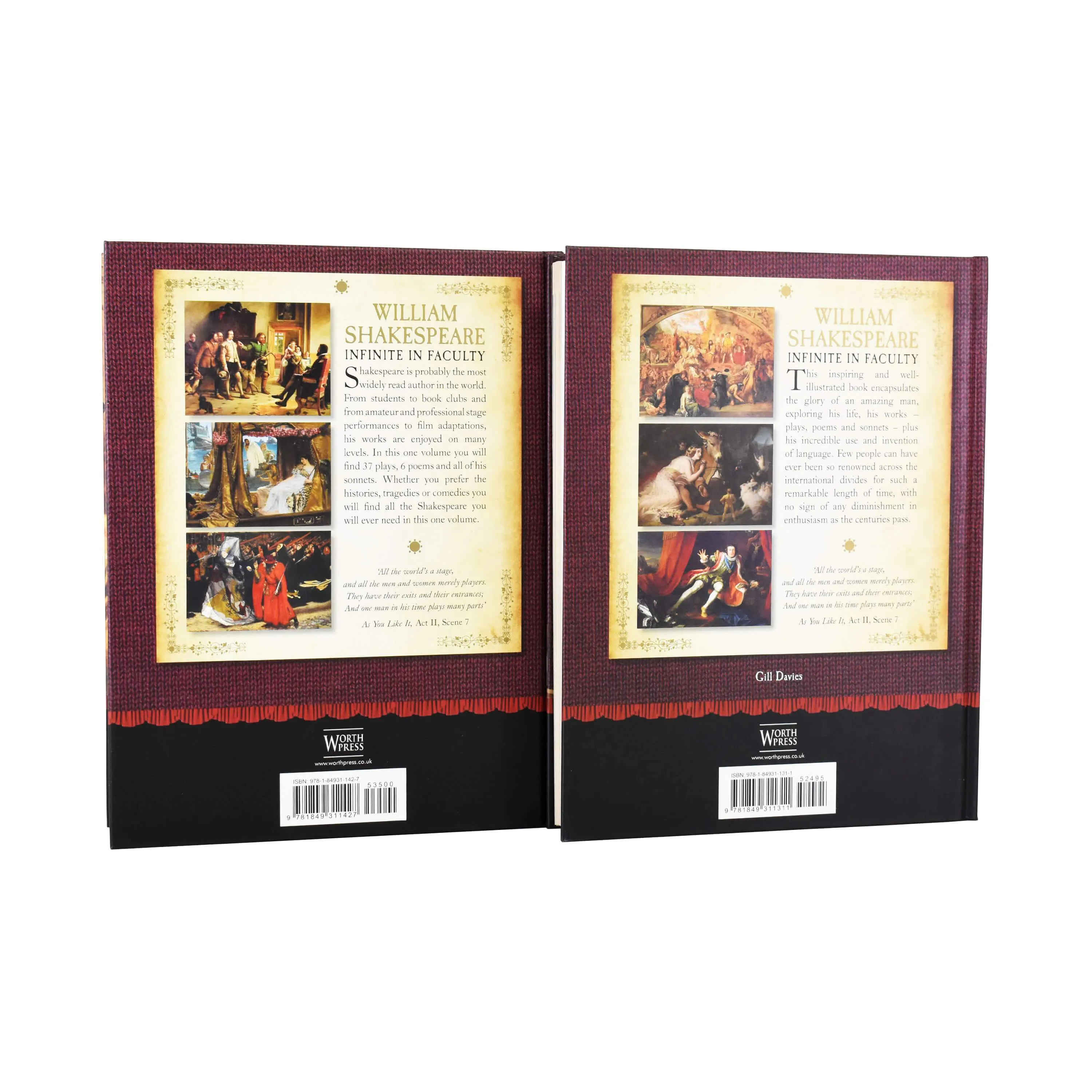 William Shakespeare 2 Volume Box Set The Complete Works and a Companion Guide - Hardcover