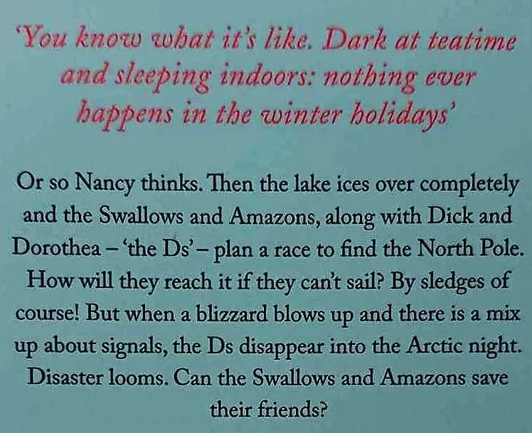 WINTER HOLIDAY - Arthur Ransome