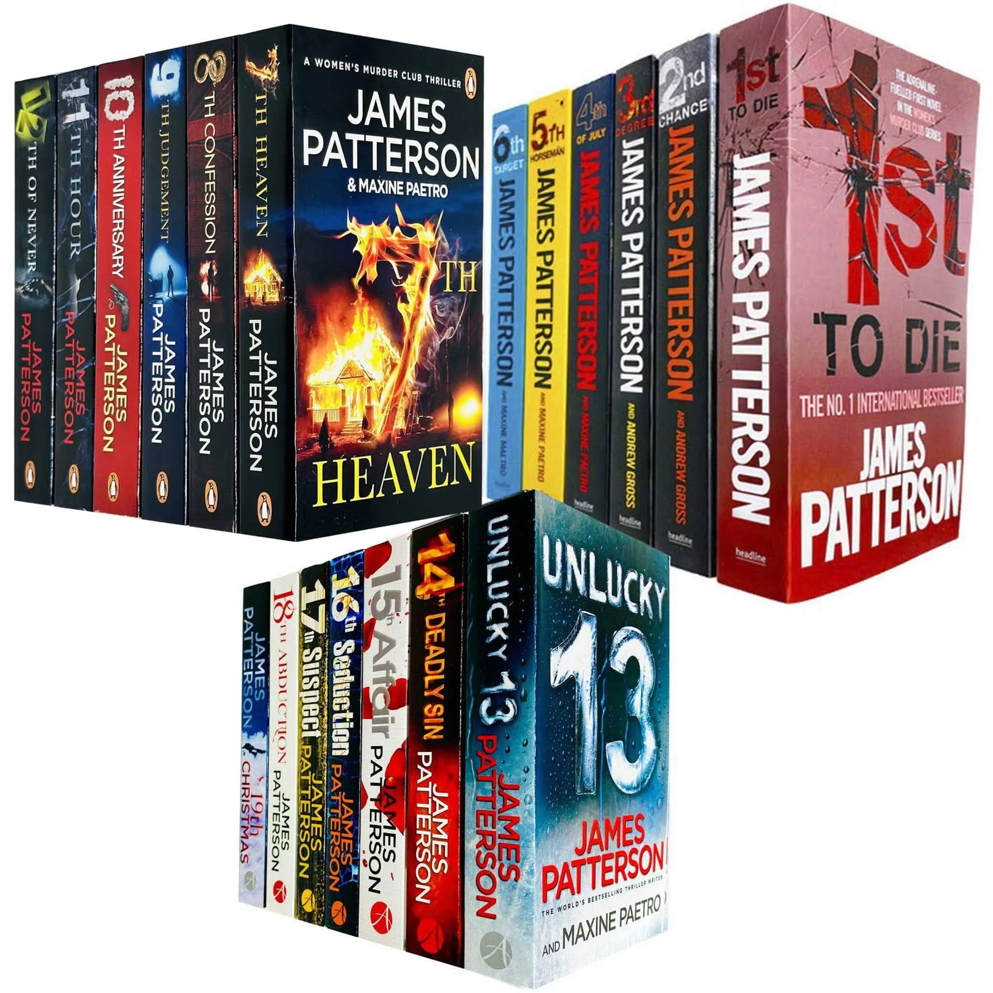 Women's Murder Club by James Patterson: Books 1-19 Collection Set - Fiction - Paperback