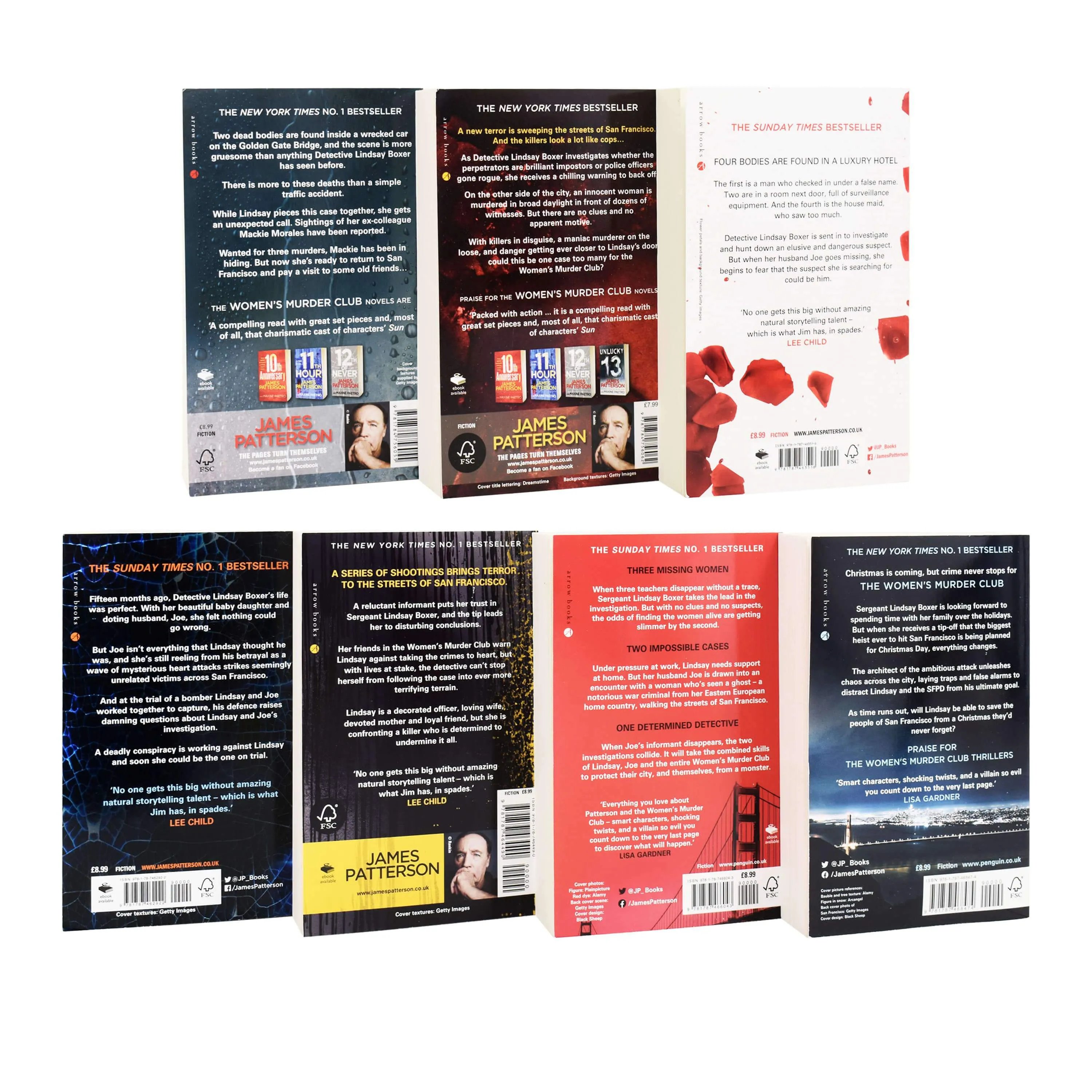 Women's Murder Club by James Patterson: Books 13-19 Collection Set - Fiction - Paperback